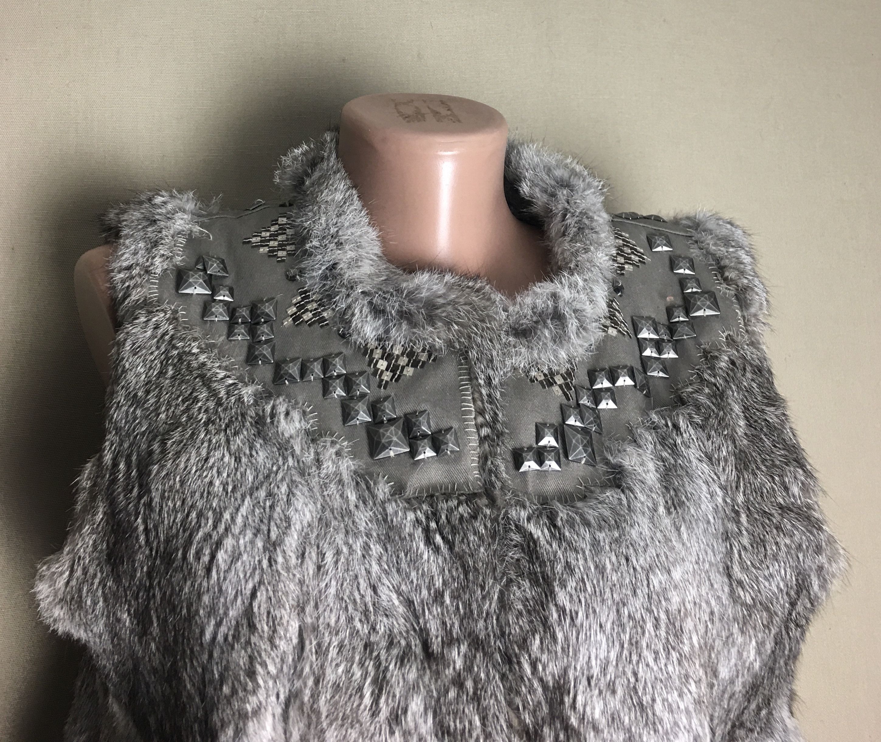 Sandro Sandro Paris Rabbit Fur Vest Jacket Size T2/ M Size M / US 6-8 / IT 42-44 - 3 Thumbnail