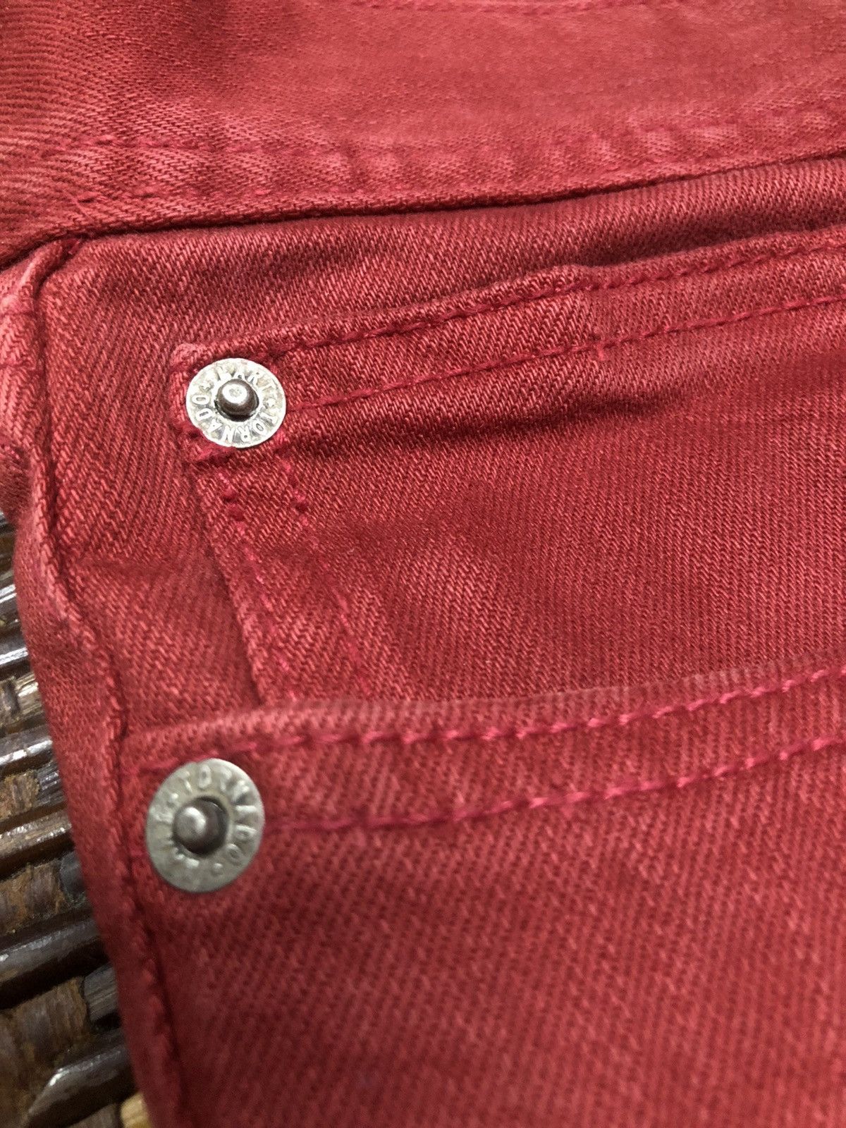 Tornado Mart Vintage Tornado Mart Jeans Pants Flower Red Maroon Size 30" / US 8 / IT 44 - 11 Thumbnail