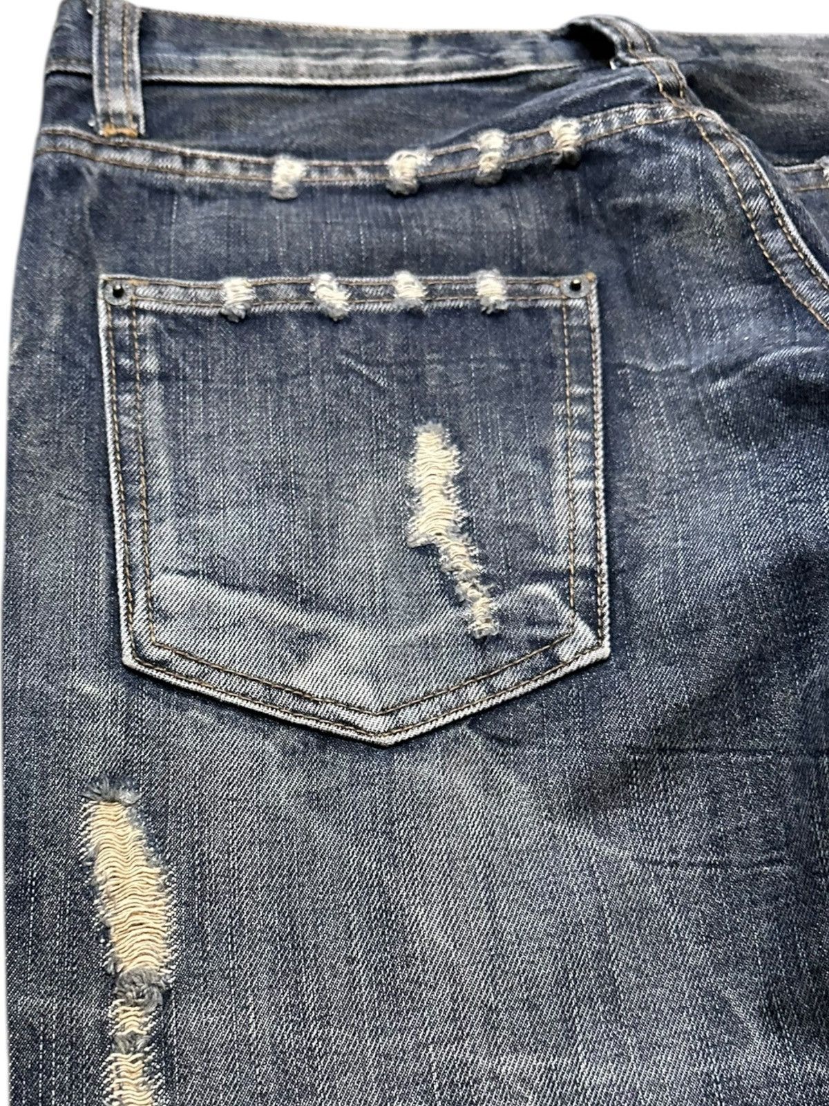 Junya Watanabe Vintage K.U.I Flare Bootcut Grunge Distressed Denim Size US 32 / EU 48 - 7 Thumbnail