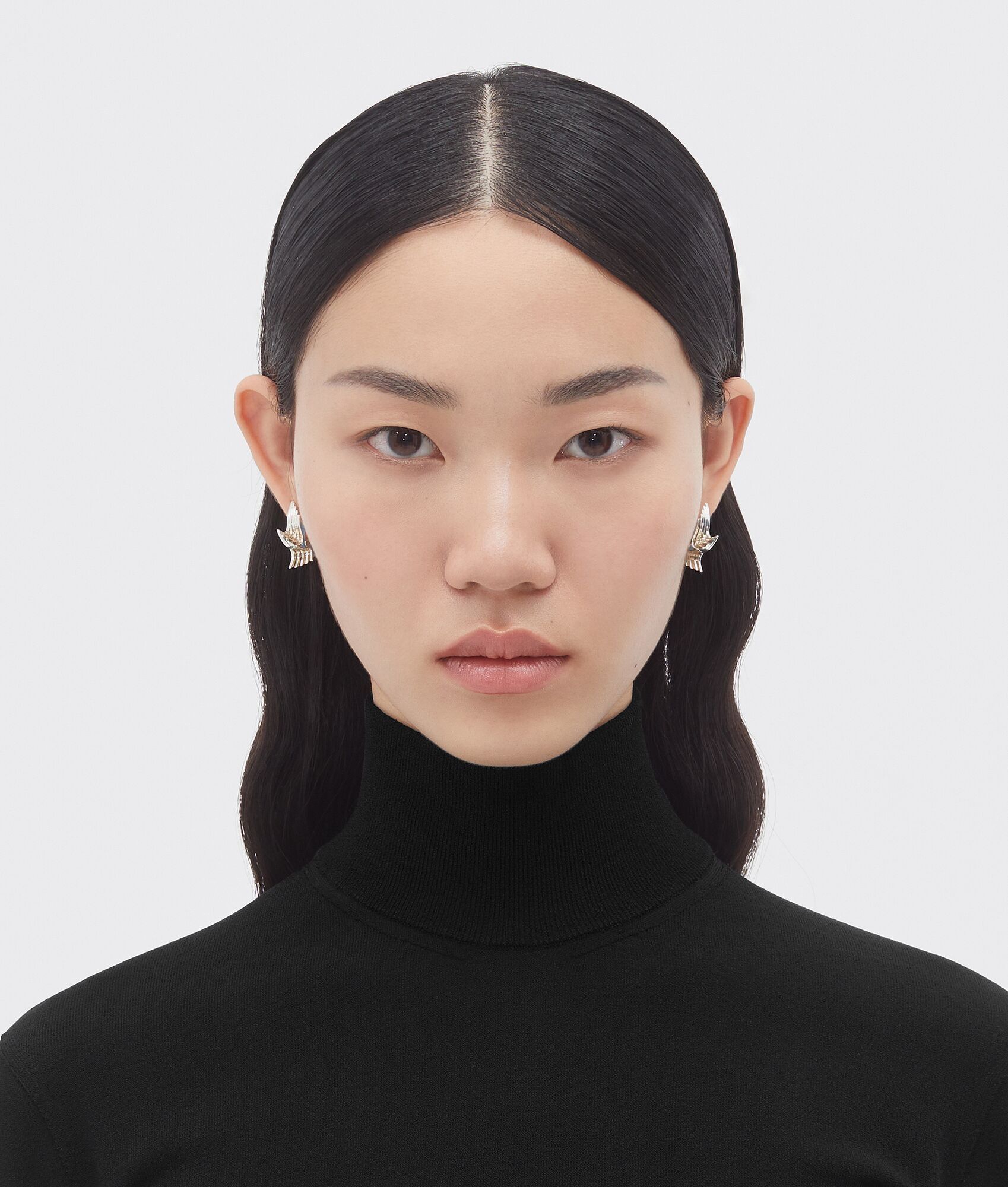 Bottega Veneta o1n1vont0425 Size: OS / Layer Earring in Silver/Blue Size ONE SIZE - 2 Thumbnail
