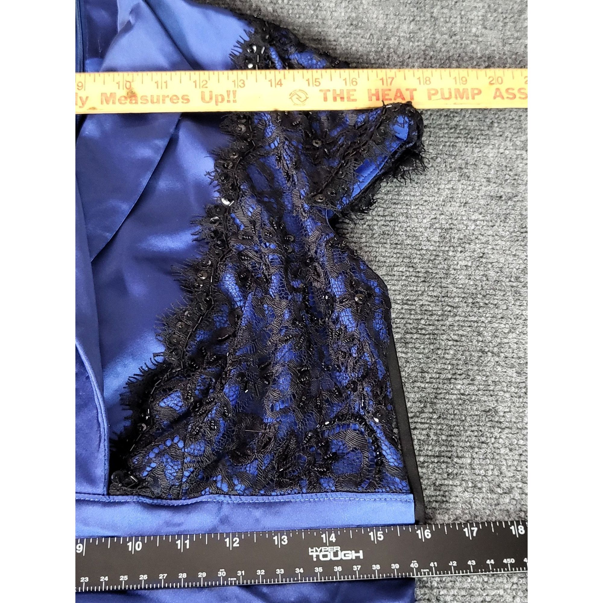 Tadashi Shoji Vintage Tadashi Shoji Lace Shift Dress Women Sz 12 Blue Blac Size XL / US 12-14 / IT 48-50 - 5 Thumbnail