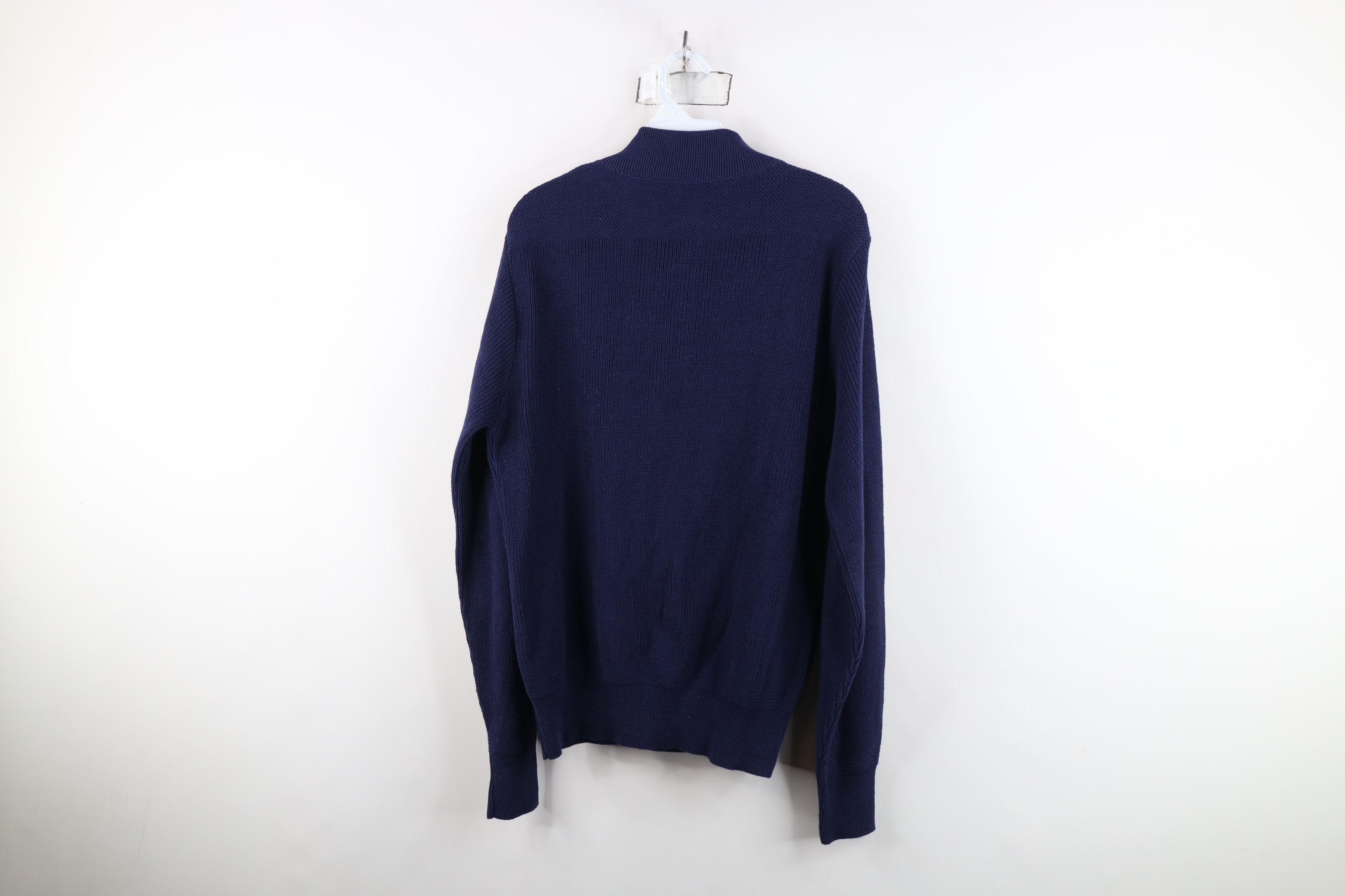 Lands' End Vintage 70s Lands End Cotton Ribbed Knit Henley Sweater USA Size US M / EU 48-50 / 2 - 9 Thumbnail