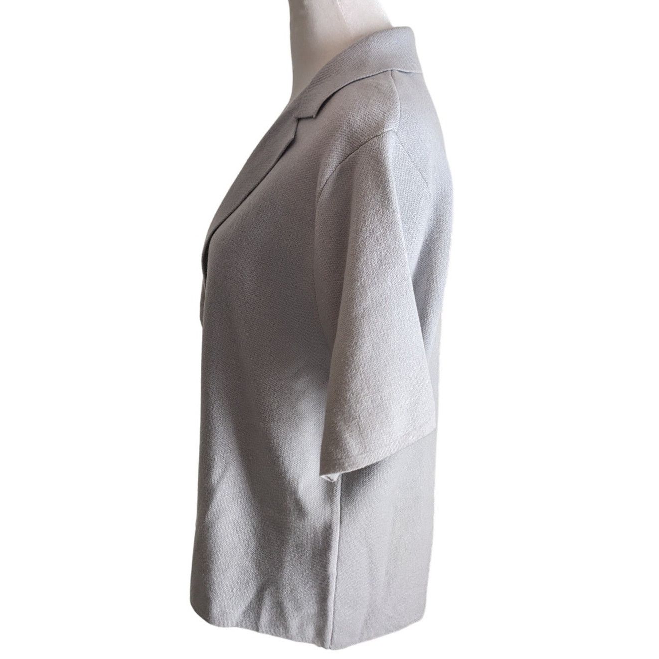 Other SIONI Knit Gray Collared Button Up Relaxed Sweater XL Size XL / US 12-14 / IT 48-50 - 2 Thumbnail