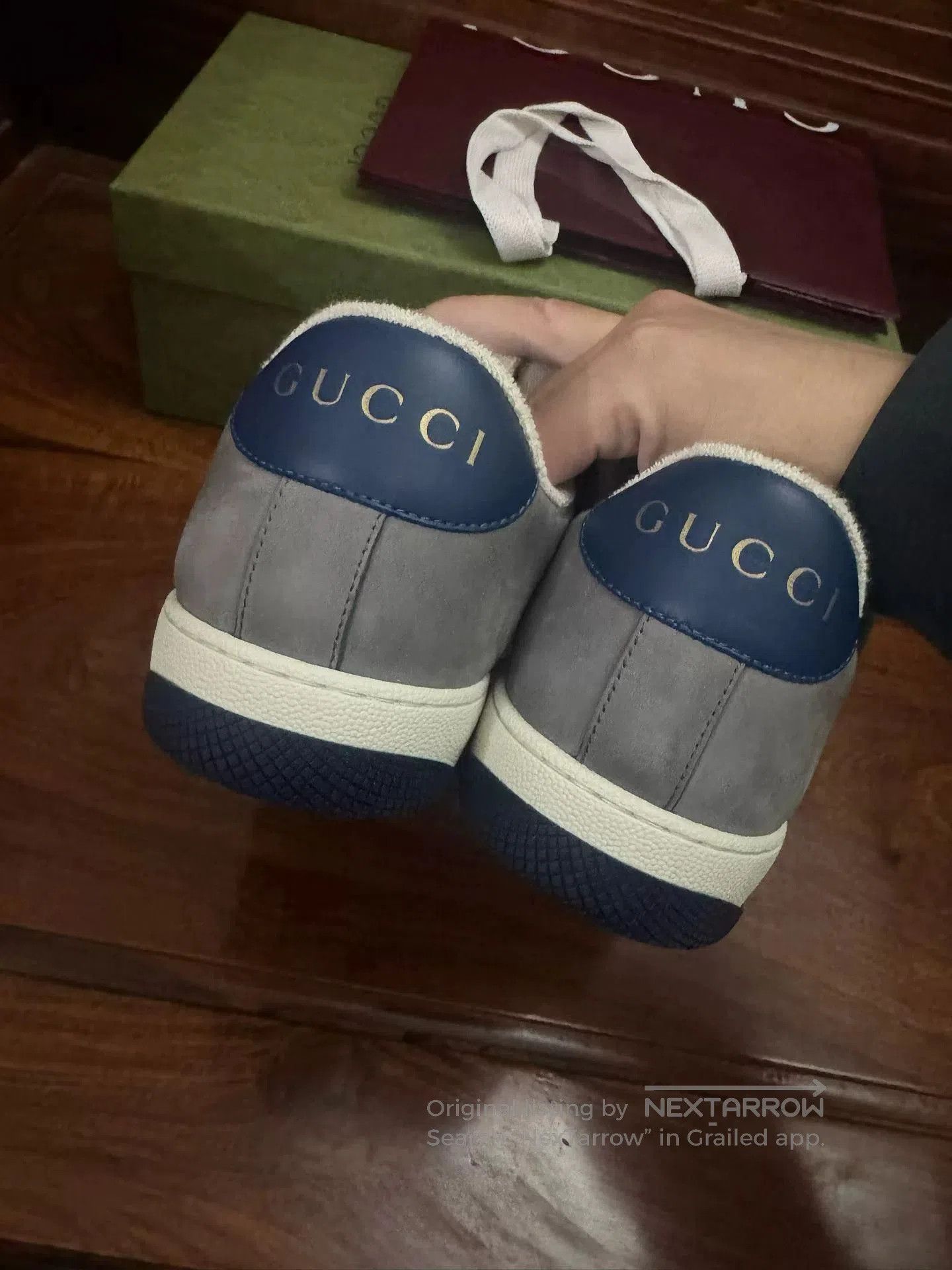 Gucci Gucci Gray Blue Dirty Shoes. Size US 10 / EU 43 - 7 Thumbnail