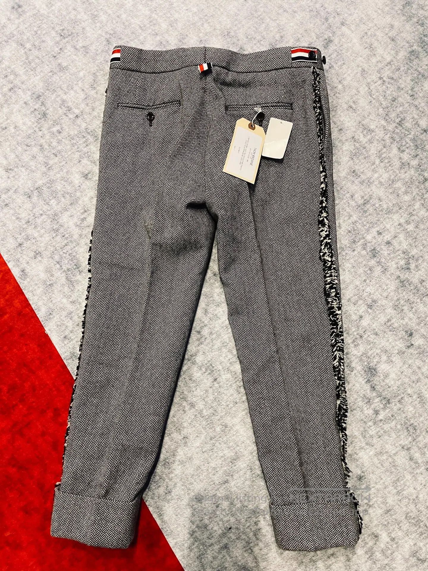 Thom Browne Thom Browne Low Rise Wool Suit Trousers. Size US 26 / EU 42 - 4 Thumbnail