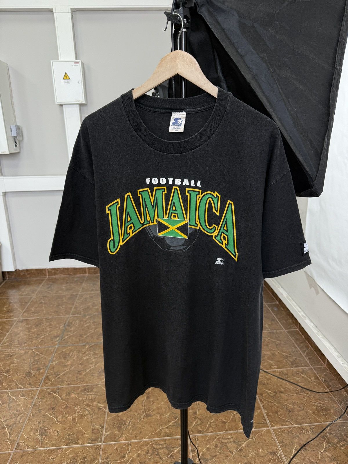 Starter 🇯🇲 Vintage 90s Starter Jamaica Football Retro T-Shirt Soccer Size US L / EU 52-54 / 3 - 1 Thumbnail