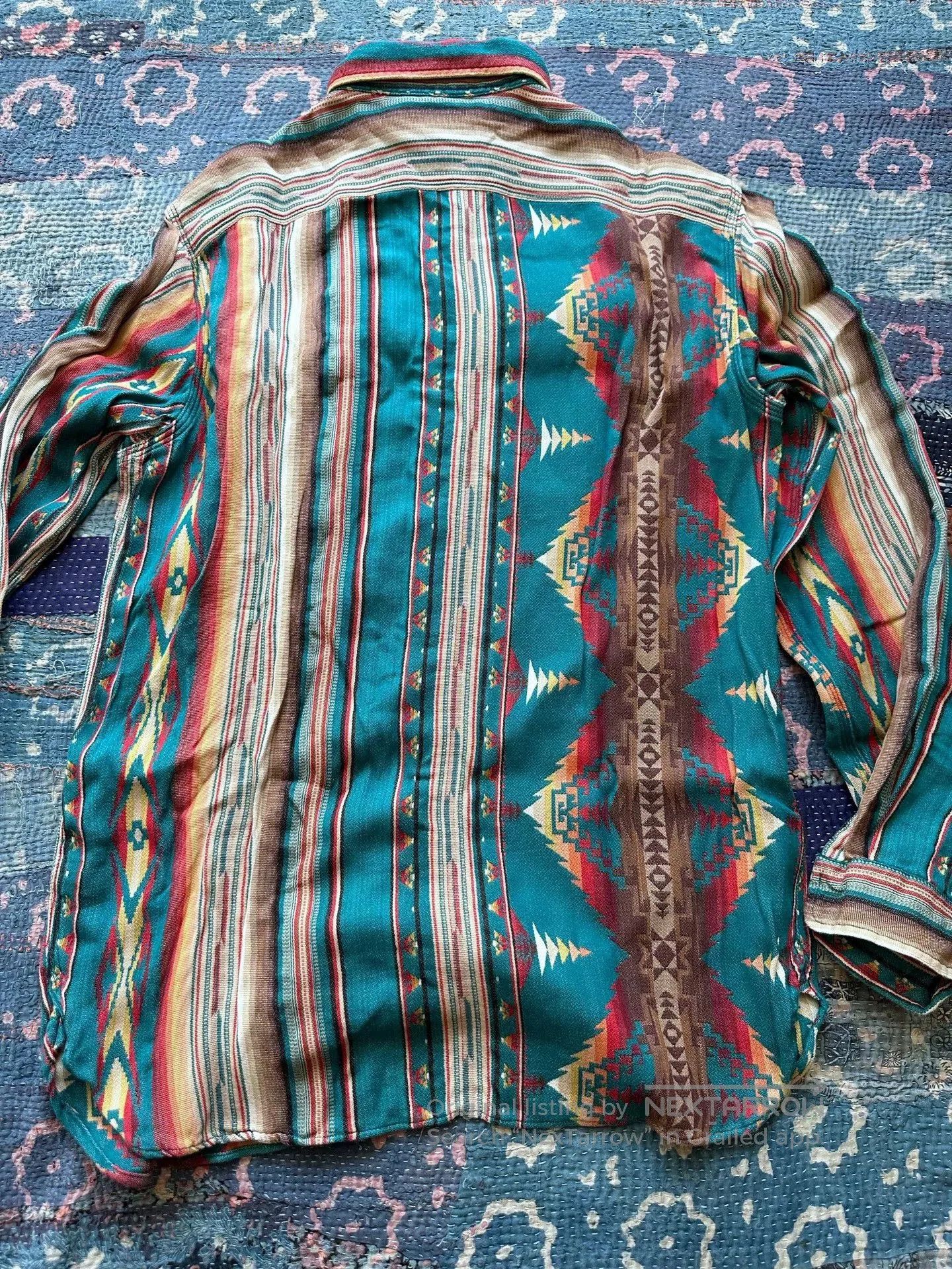 RRL Ralph Lauren rrl southwestern print long sleeve shirt. Size US M / EU 48-50 / 2 - 4 Thumbnail