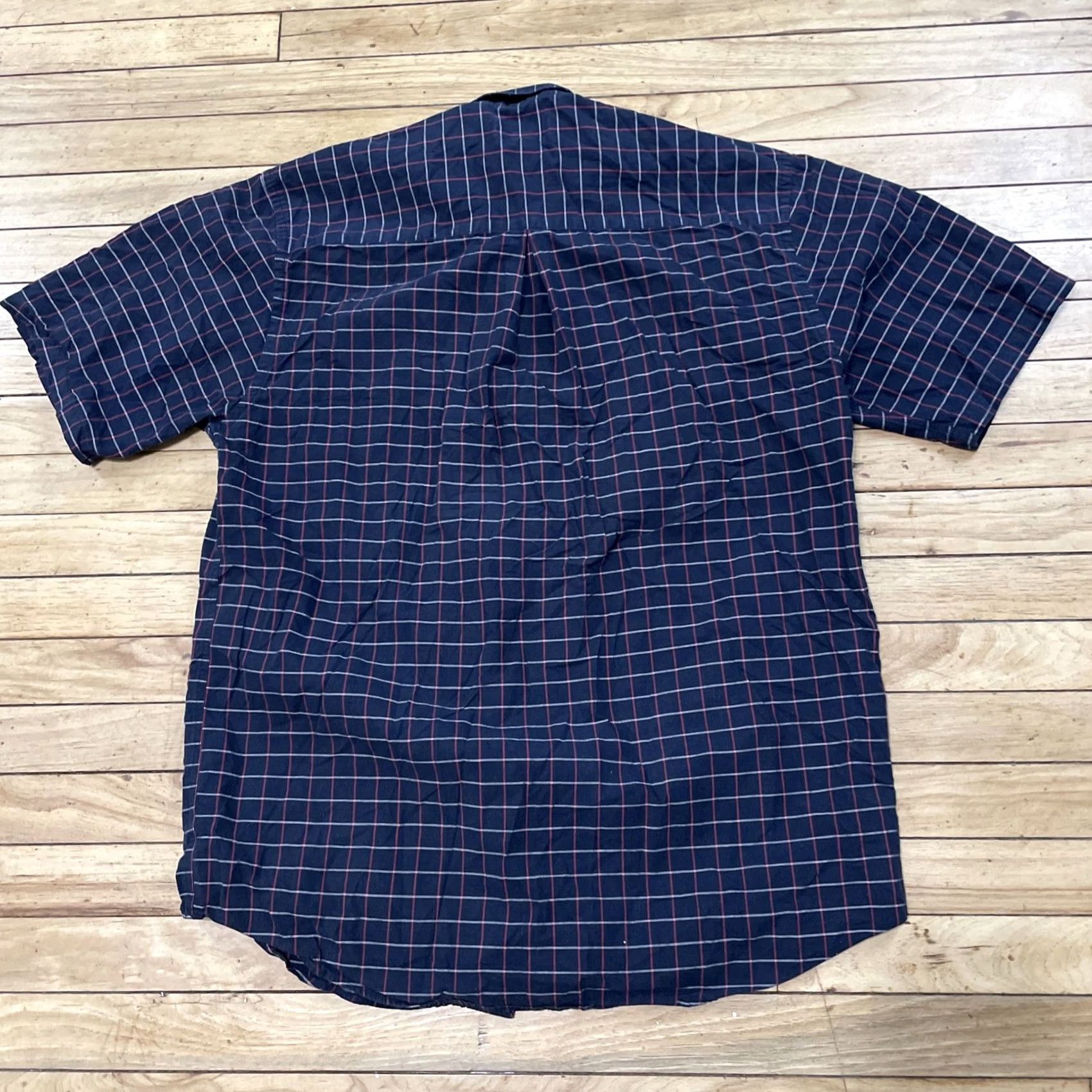 Cutter & Buck Cutter & Buck Button-Up Shirt Men L Gray Red Check Plaid Oxford Western Classic Size US L / EU 52-54 / 3 - 2 Thumbnail