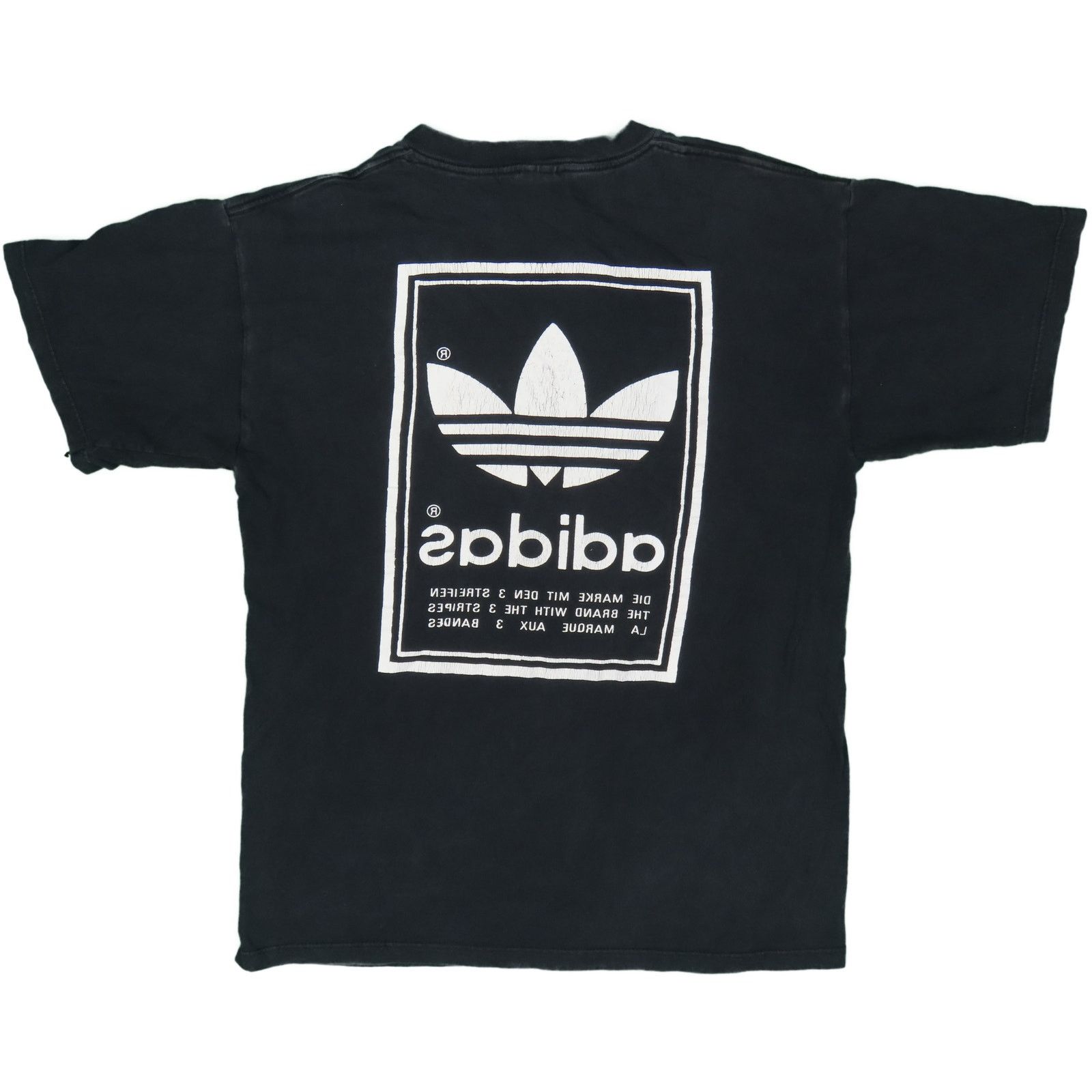 Adidas Vintage Adidas Trefoil Tee Urban Minimalist Design Size US M / EU 48-50 / 2 - 2 Thumbnail