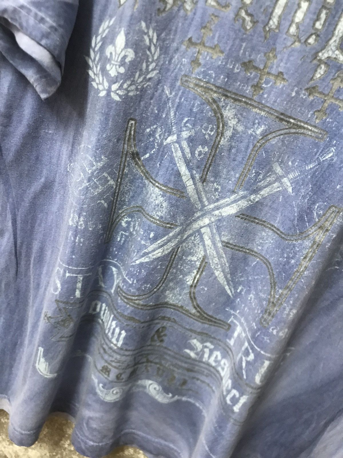 Affliction Helix Affliction Sword Y2K Graphic Tee Size US L / EU 52-54 / 3 - 5 Thumbnail