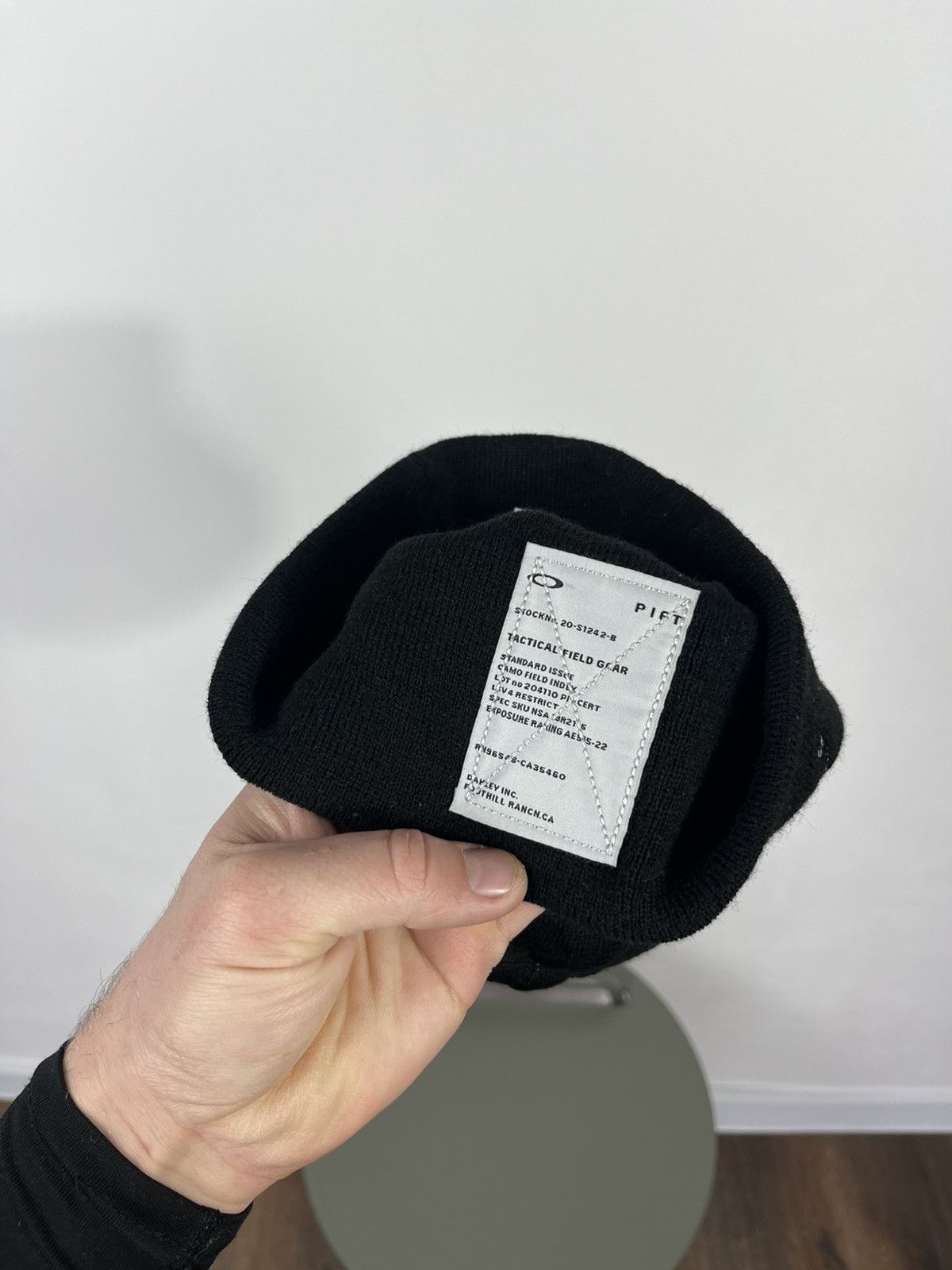 Oakley Oakley Piet Tactical Field Gear Beanie Black OS Size ONE SIZE - 6 Thumbnail