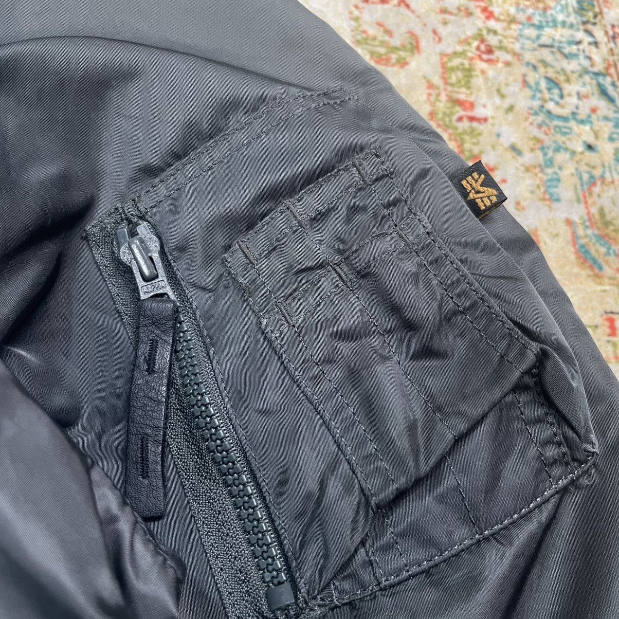 Alpha Industries Vintage 90s Alpha Industries N-3B Parkas Flight Jacket Size US L / EU 52-54 / 3 - 3 Thumbnail