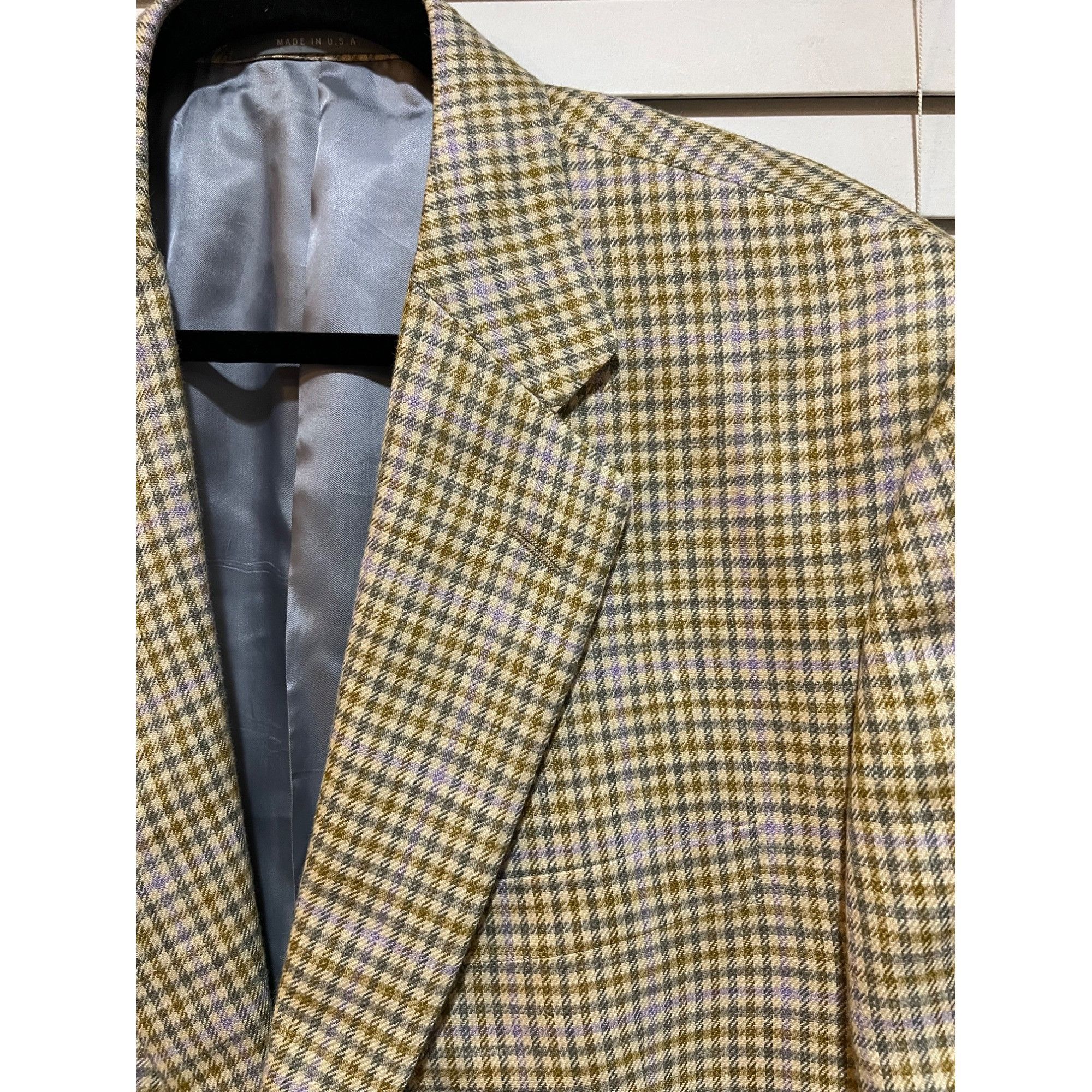 Hickey Freeman Hickey Freeman Wool Silk Linen Blend Blazer Sport Coat - Siz Size 44R - 2 Thumbnail