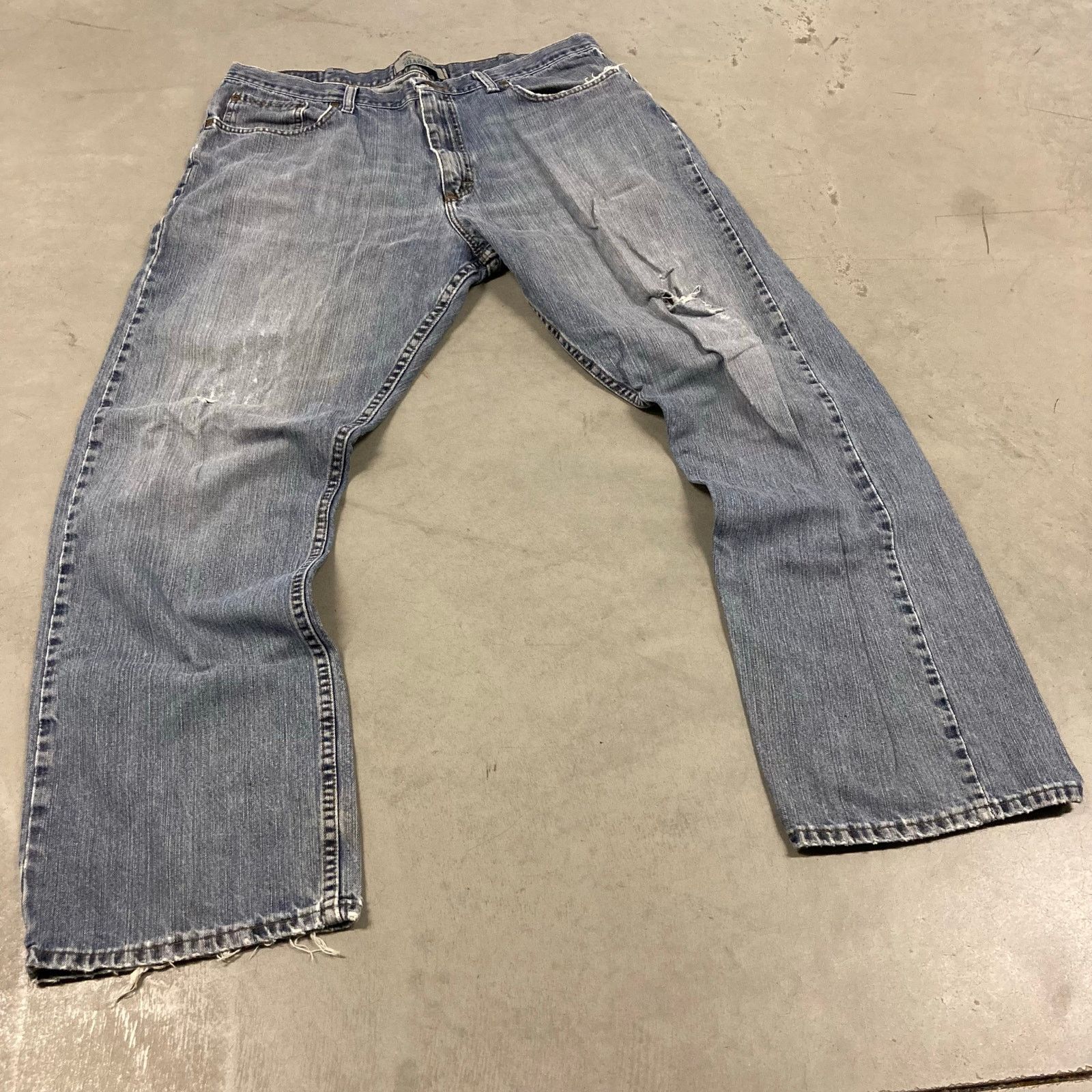 Vintage × Wrangler Y2K wrangler baggy bootcut Jeans 38x32 Size US 38 / EU 54 - 1 Thumbnail