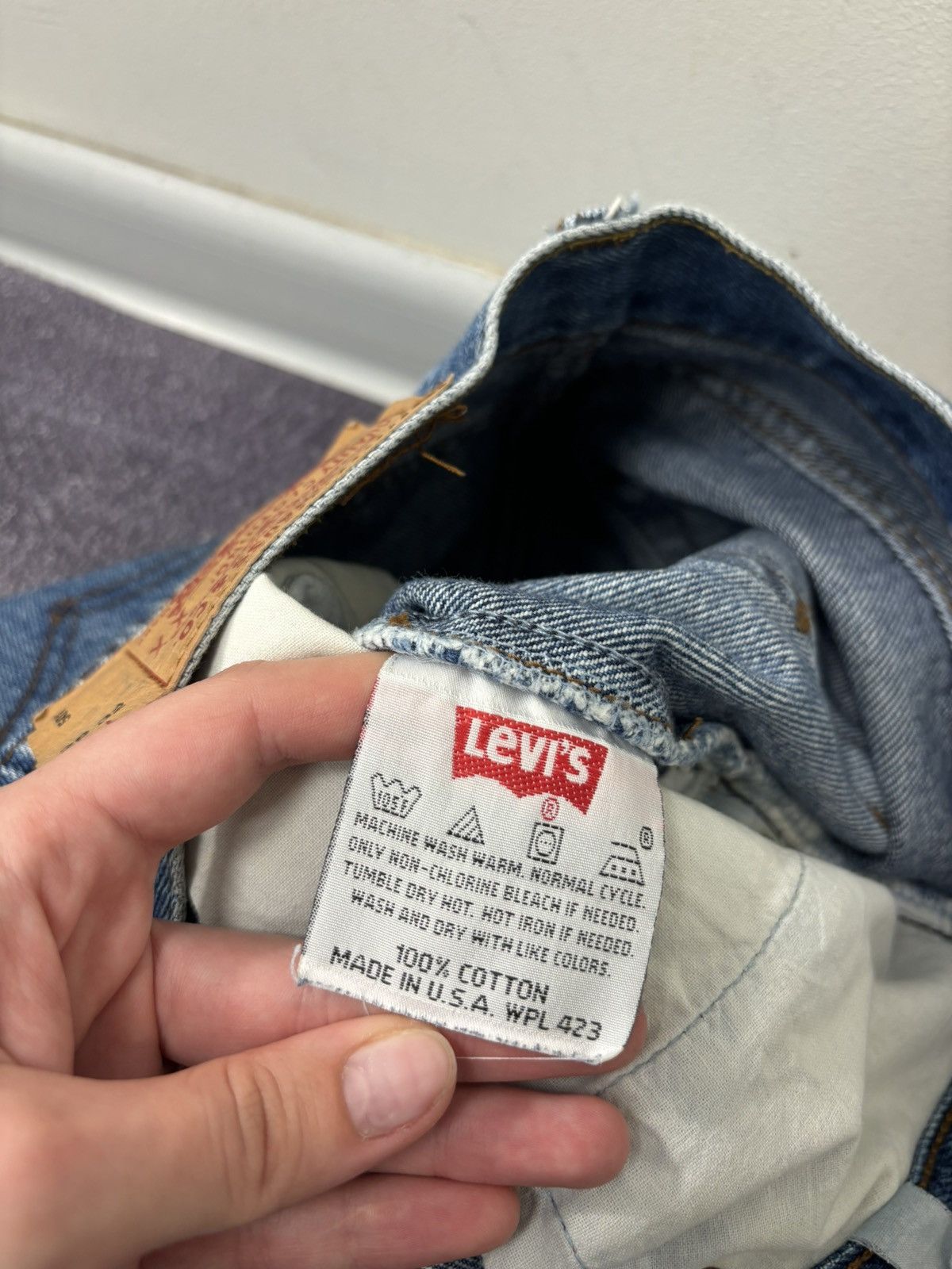 Levi's Vintage 90s Levi’s 501 Made In Usa Blue Hype Denim Jeans Size US 29 - 13 Thumbnail