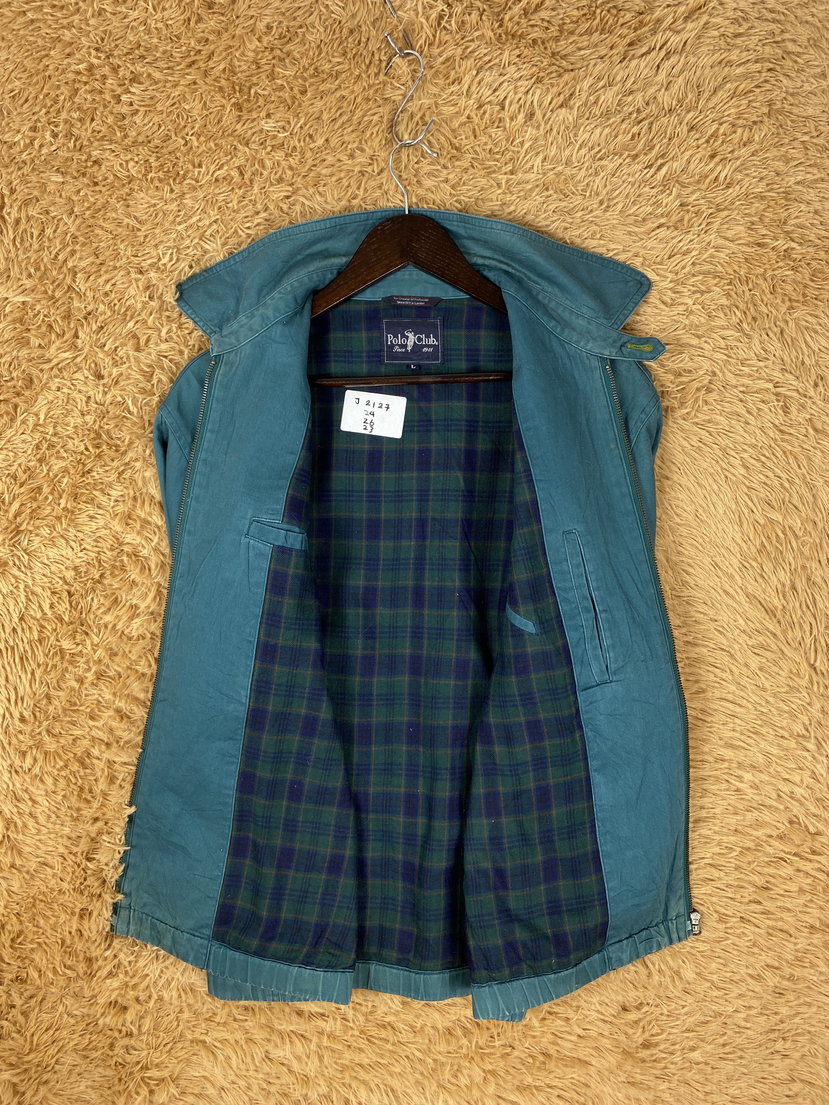 Japanese Brand Vintage Polo Club Checked Lining Jacket J2127 Size US M / EU 48-50 / 2 - 6 Thumbnail