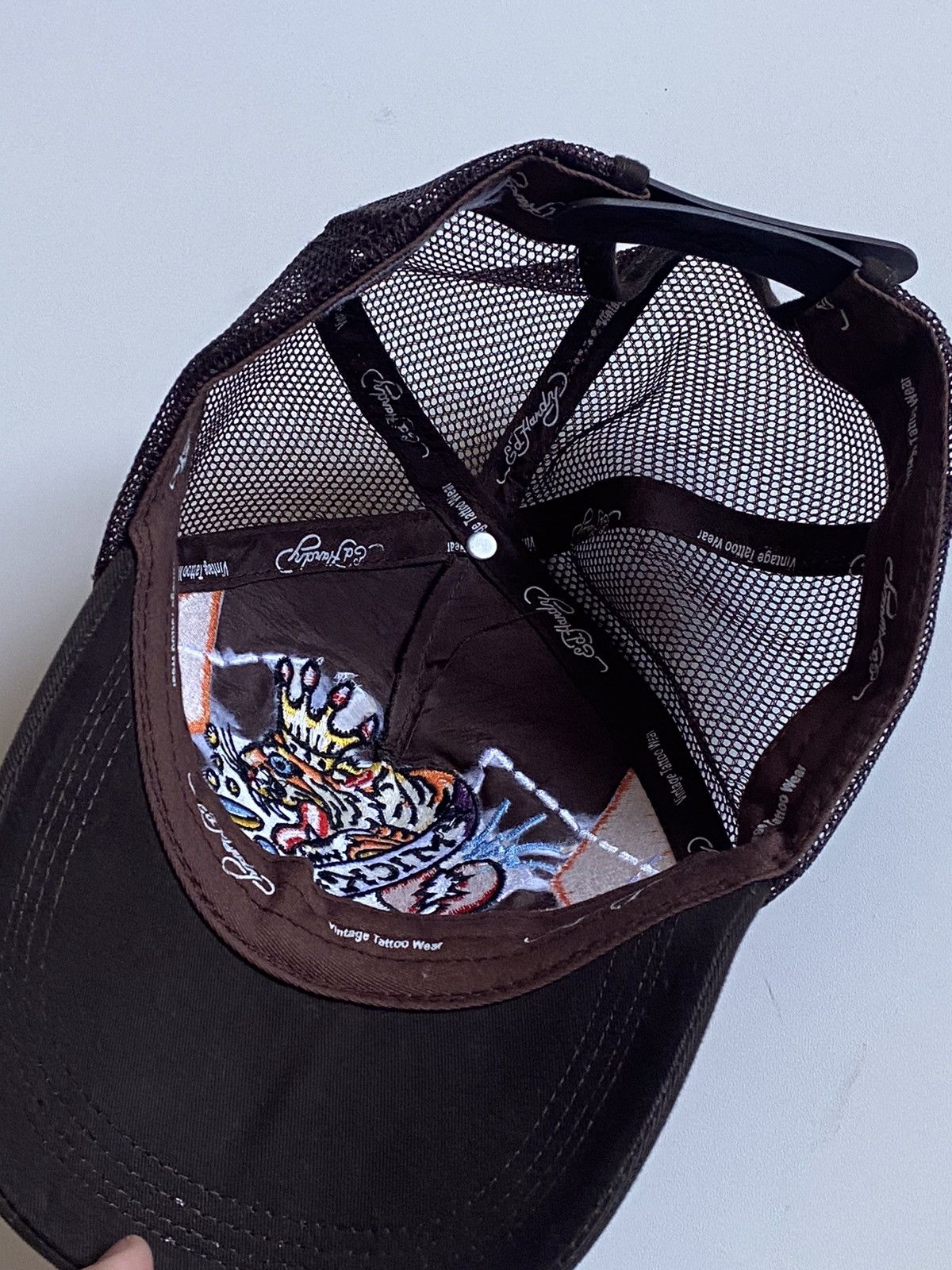 Ed Hardy Y2k Ed Hardy Japanese Streetwear Fashion Trucker Cap Size ONE SIZE - 8 Thumbnail