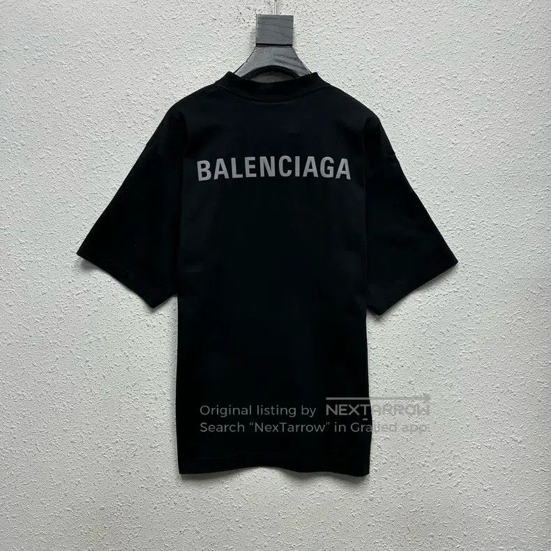 Balenciaga Balenciaga Front and back LOGO 3M black loose short sleeve Size US S / EU 44-46 / 1 - 2 Thumbnail