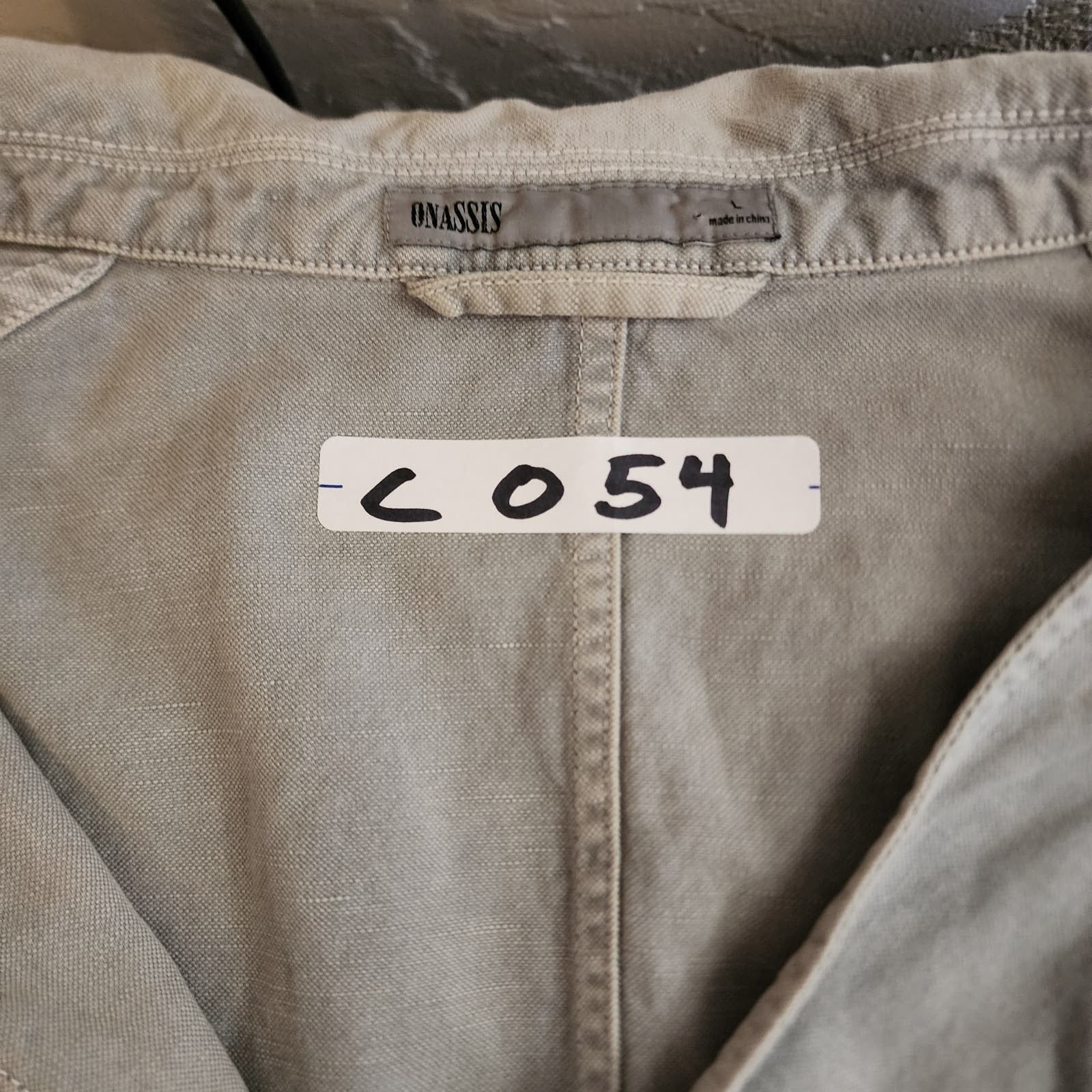 Onassis Onassis Men's Large Gray Slim 4 Front Pocket Field Jacket Size US L / EU 52-54 / 3 - 10 Thumbnail
