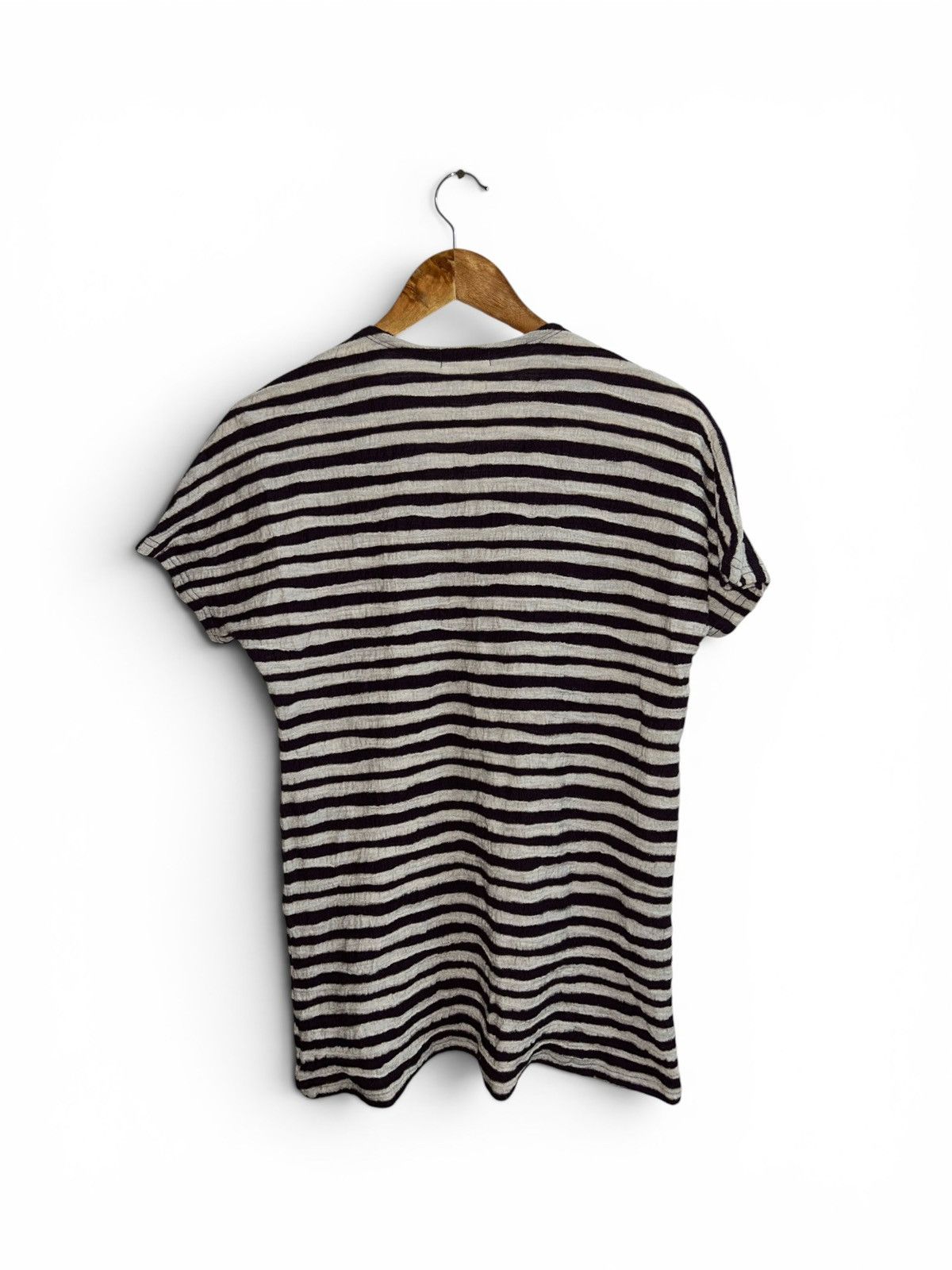 Issey Miyake Plantation Wool Texture Striped Size M / US 6-8 / IT 42-44 - 4 Thumbnail