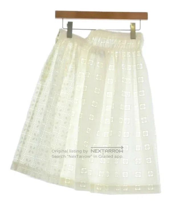 Comme des Garcons Comme Des Garcons size S Vintage White Lace Knee-length Sk Size 22" - 2 Thumbnail
