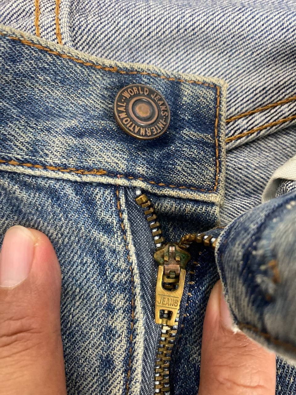Big John vintage big john distressed denim nice design Size US 33 - 11 Thumbnail