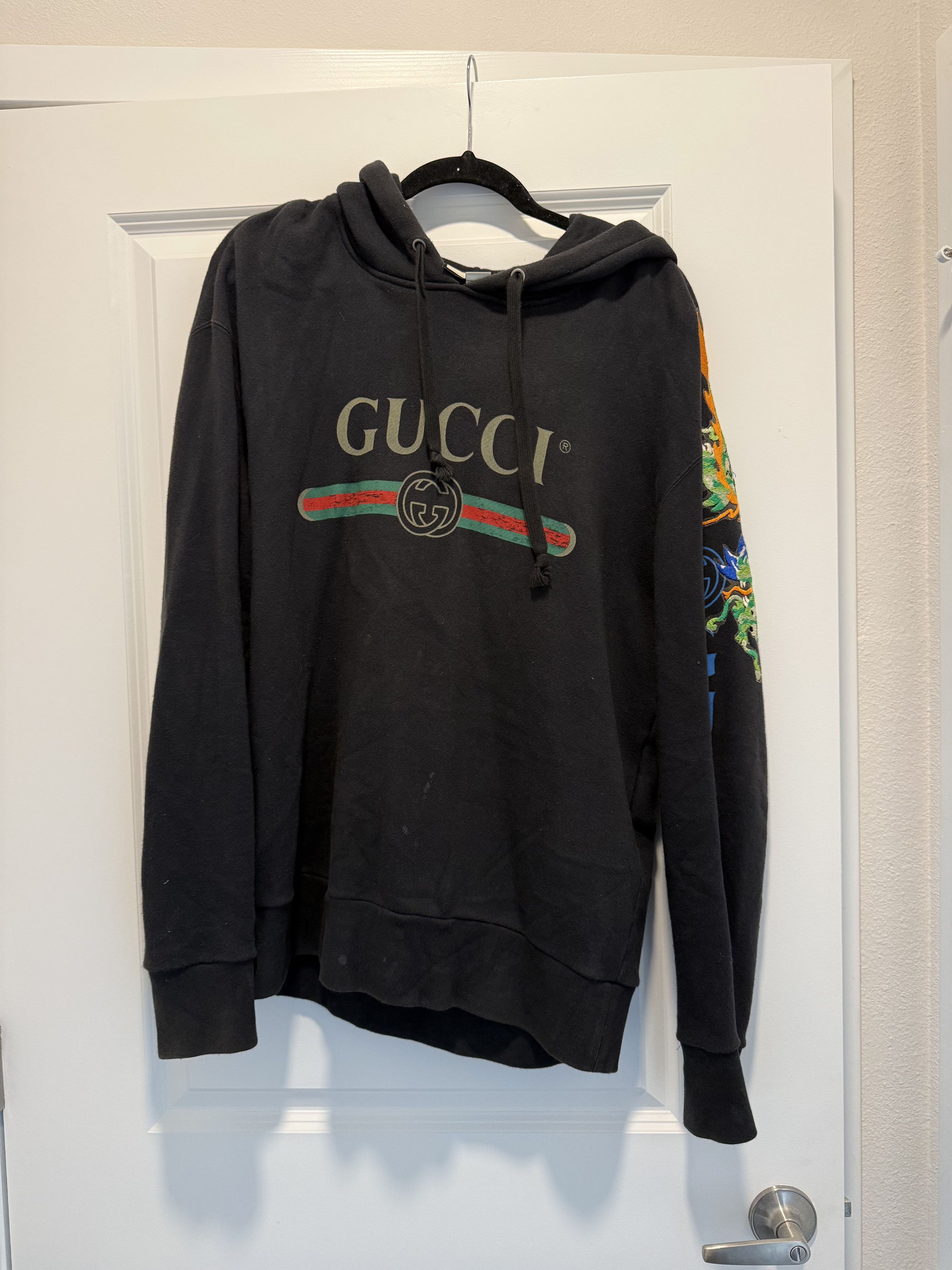 Gucci Gucci Embroidered Dragon Hoodie Size US M / EU 48-50 / 2 - 1 Thumbnail