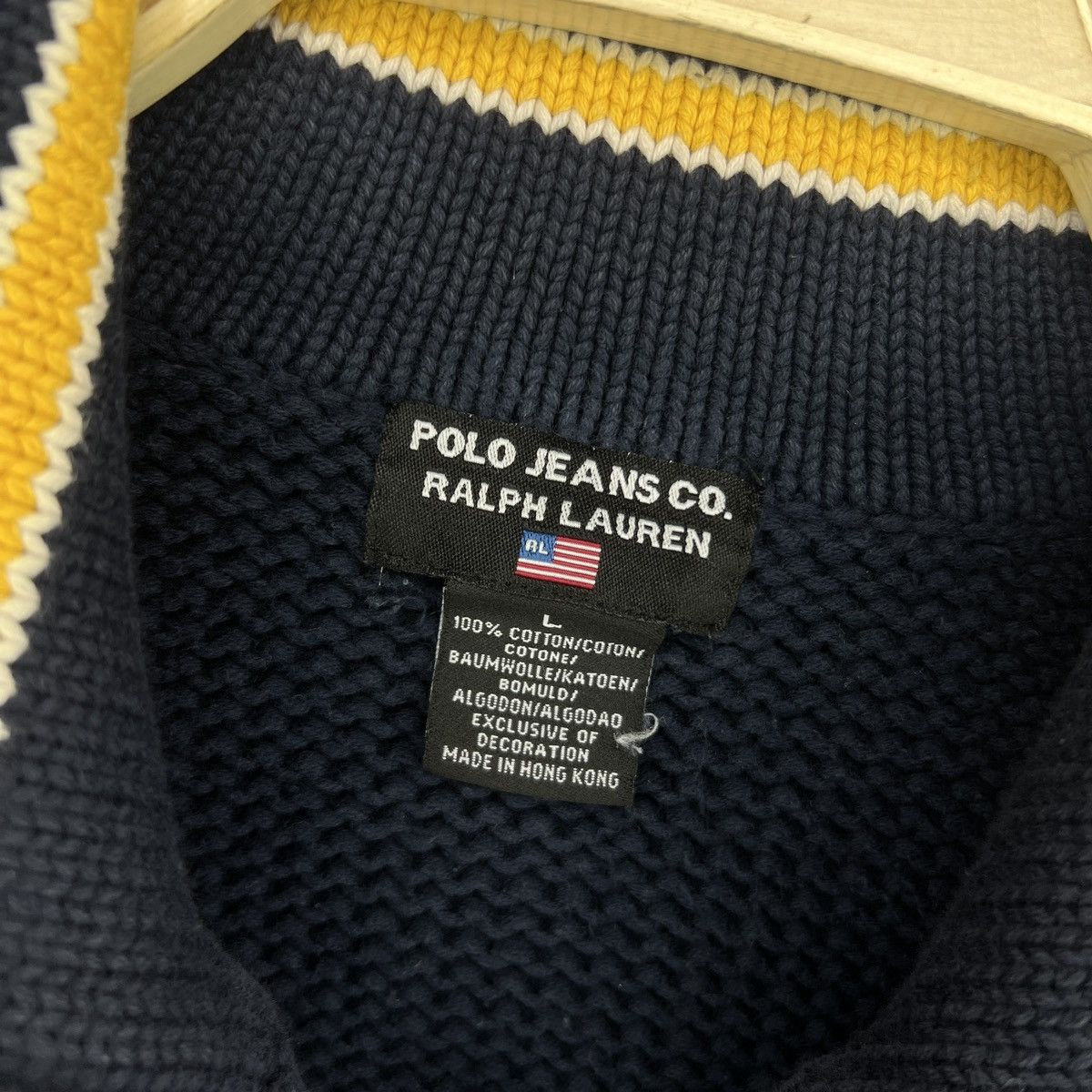 Polo Ralph Lauren × Ralph Lauren × Vintage Vintage Ralph Lauren Chunky Heavy Knit Jacket Zip Jumper Y2K Size US L / EU 52-54 / 3 - 7 Thumbnail