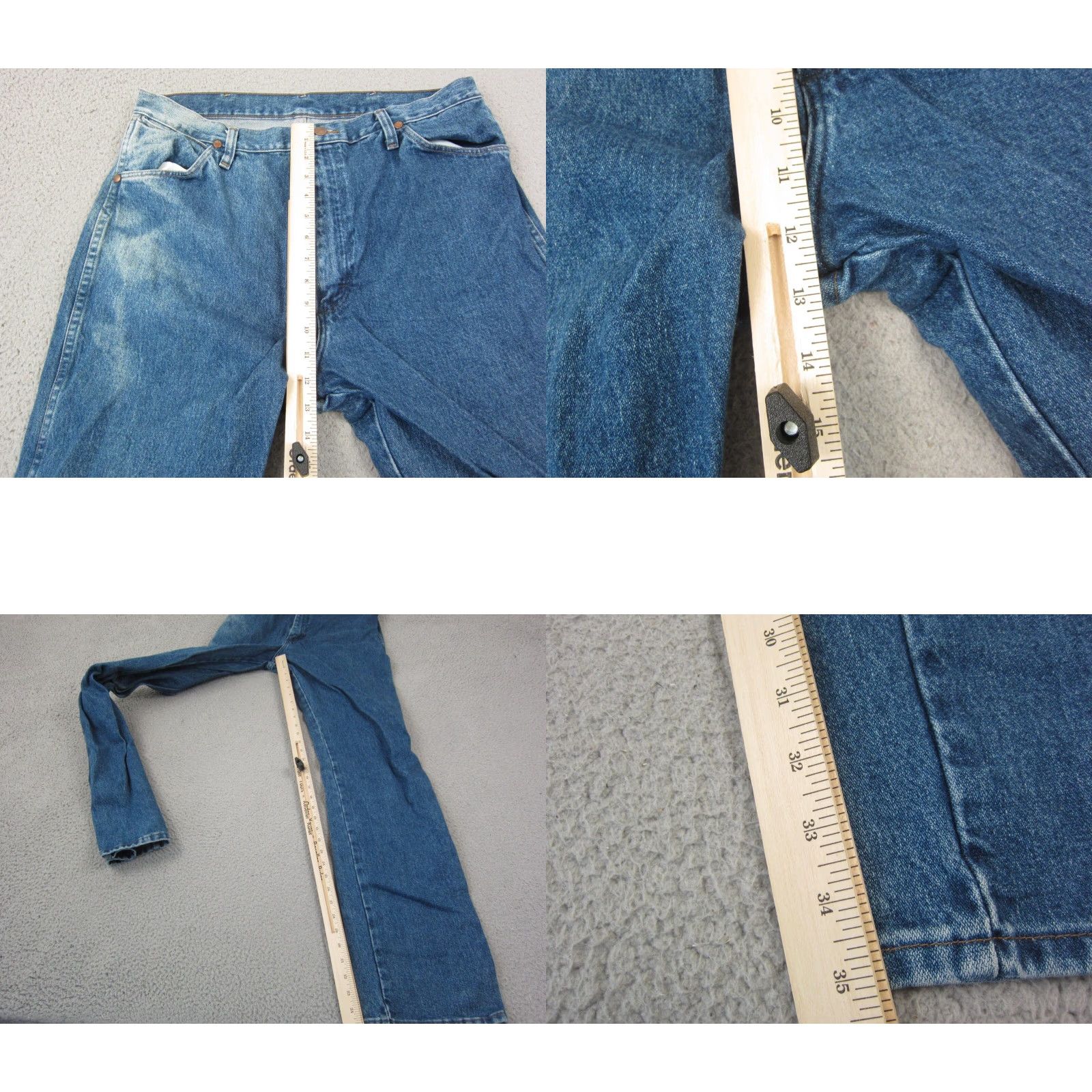 Wrangler VINTAGE Wrangler Jeans Mens 36x36 Blue Cowboy Cut Original Fit 13MWZ Denim Straight Size US 36 / EU 52 - 8 Thumbnail