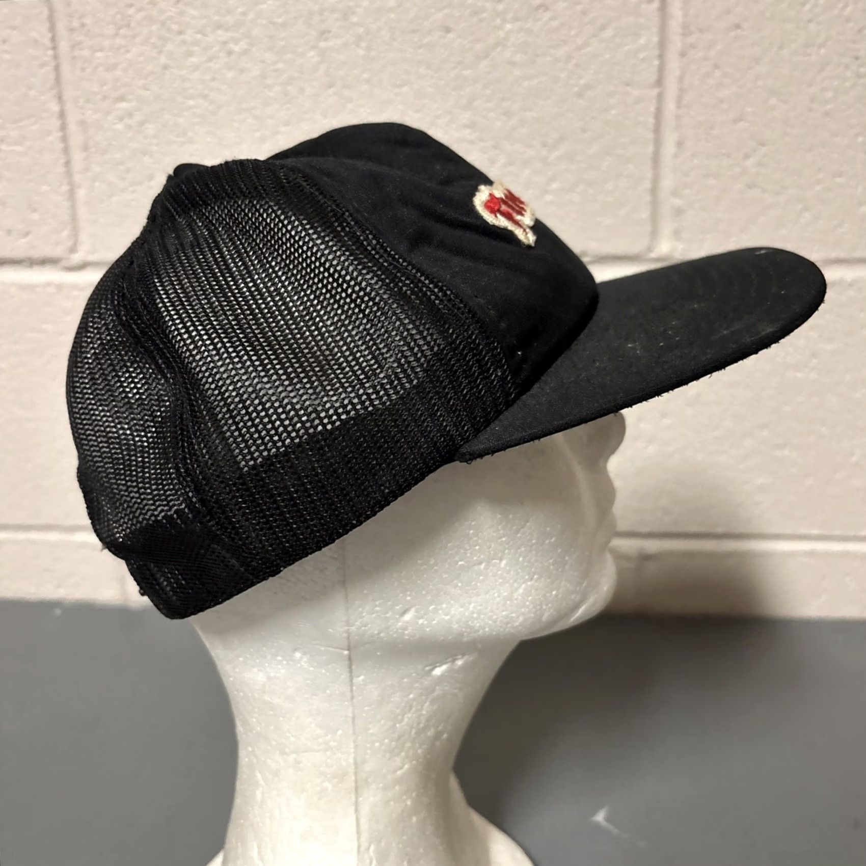 Vintage Vintage Firestone Trucker Hat Mens One Size Red Adjustable Cap Embroidered Size ONE SIZE - 4 Thumbnail