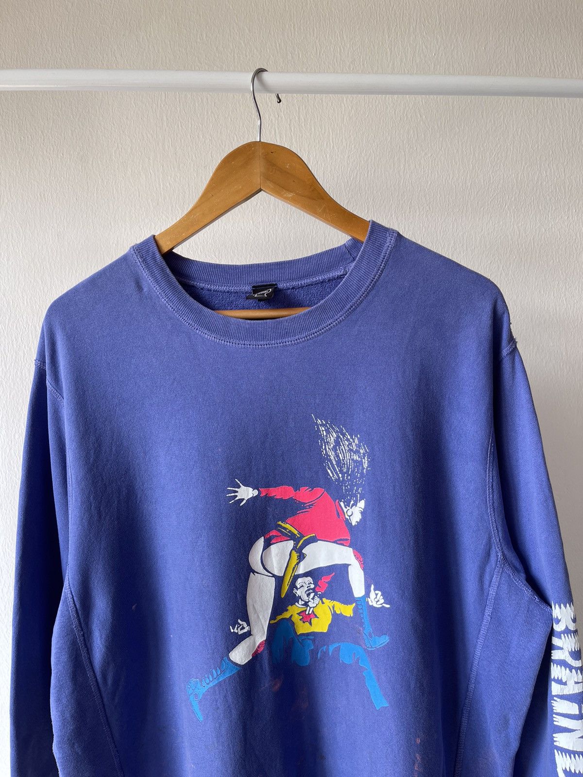 Brain Dead Brain Dead Distressed Crewneck Size US L / EU 52-54 / 3 - 4 Thumbnail