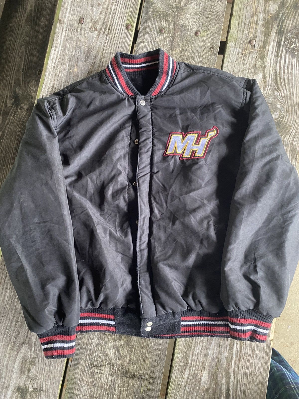 JH Design × NBA Miami Heat x JH Designs Bomber Jacket Size US L / EU 52-54 / 3 - 1 Thumbnail