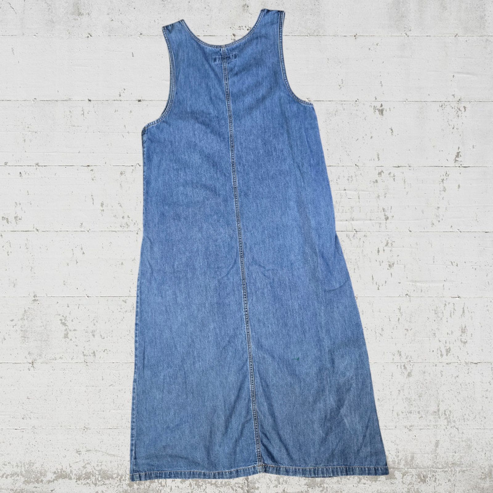 Vintage Vintage Denim Overall Midi Dress Size Small Petite Size S / US 4 / IT 40 - 6 Thumbnail