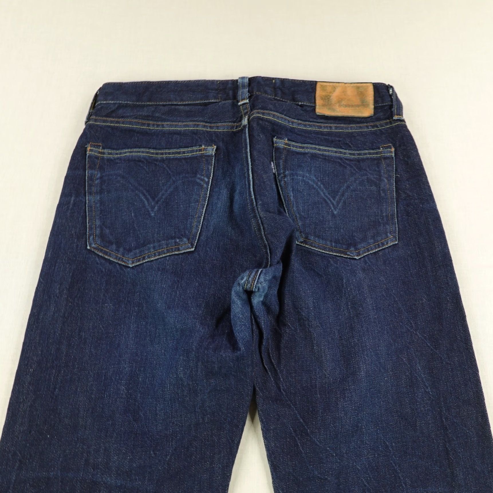 Levi's VINTAGE Levi's Made & Crafted Jeans Men's 31x29 Dark Blue Denim Straight Fit Casual Pants Size US 28 / EU 44 - 5 Thumbnail