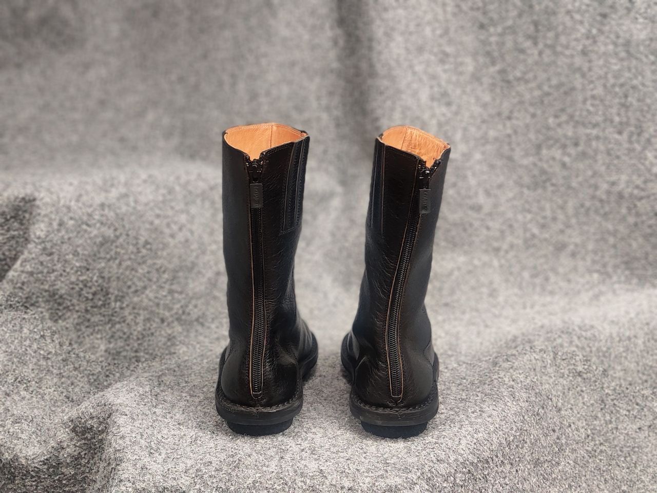 Trippen Trippen Design Black Leather Zip Mid Boots Avant garde Shoes Size US 6 / IT 36 - 9 Thumbnail