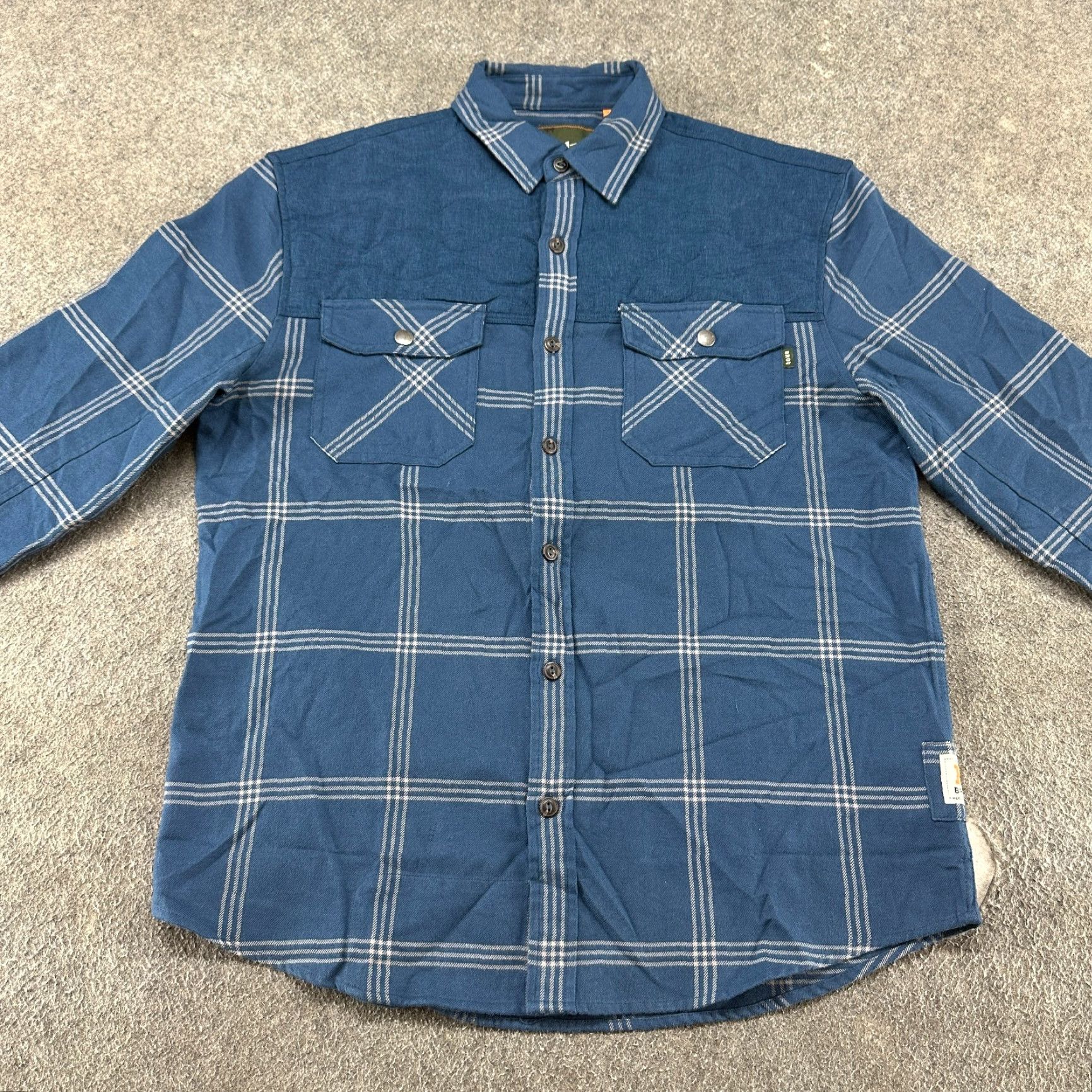 Howler Brothers Howler Brothers Shirt Mens M Blue White Button Up Long Sleeve Cotton Plaid 90s Size US M / EU 48-50 / 2 - 3 Thumbnail