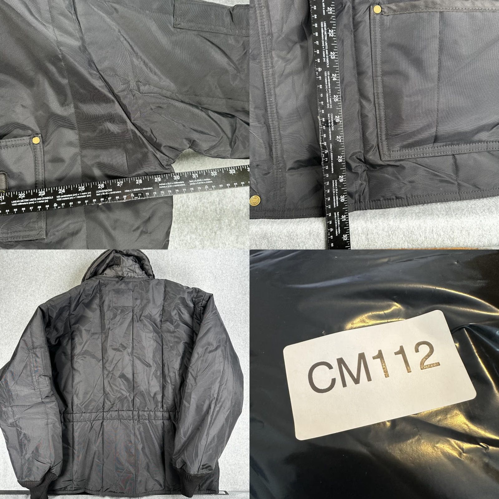 Refrigiwear RefrigiWear Jacket Mens 3XL Black Quilted Insulated Faux Fur Workwear 0322R Size US XXL / EU 58 / 5 - 8 Thumbnail