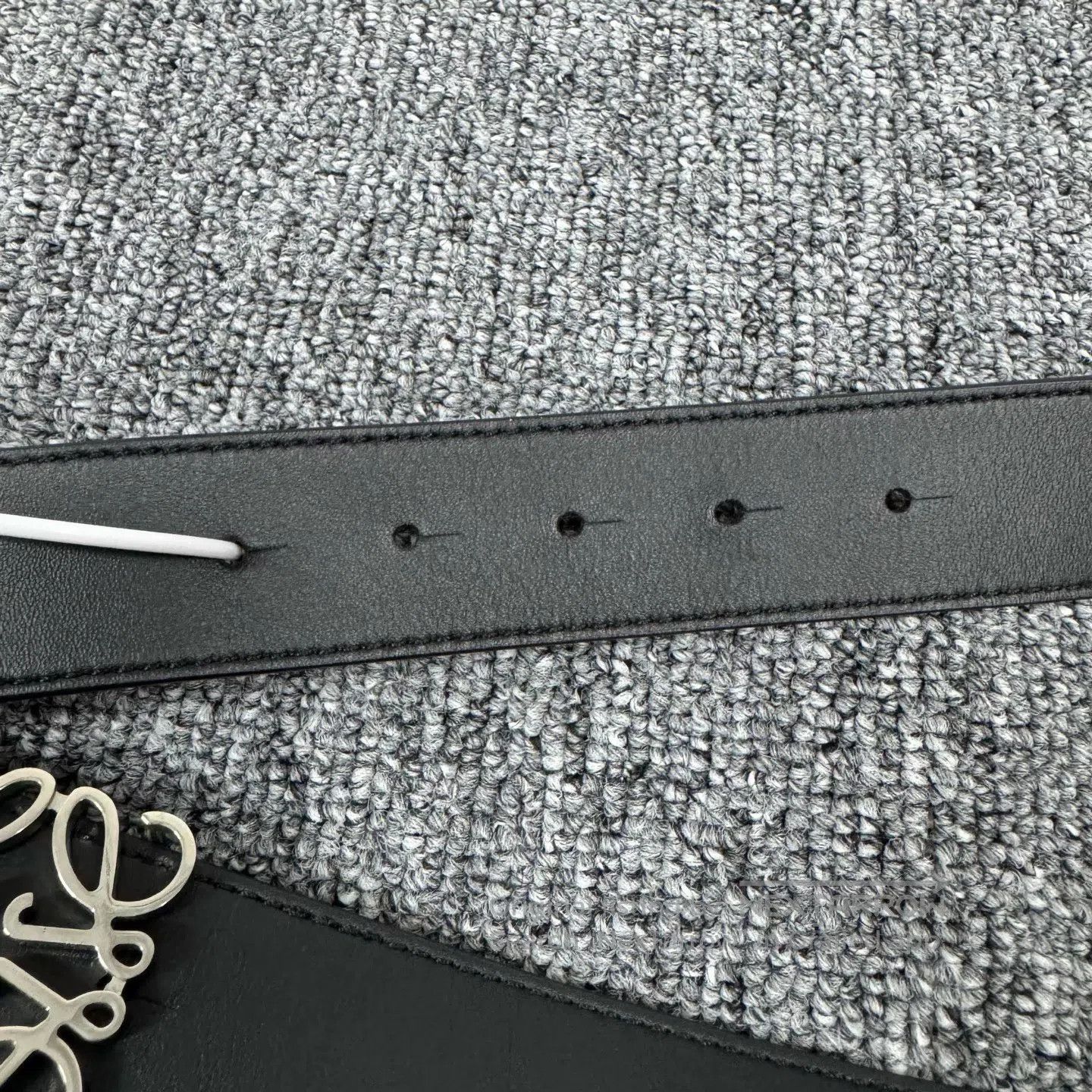 Loewe LOEWE Silver square logo buttonhole belt| Size ONE SIZE - 6 Thumbnail