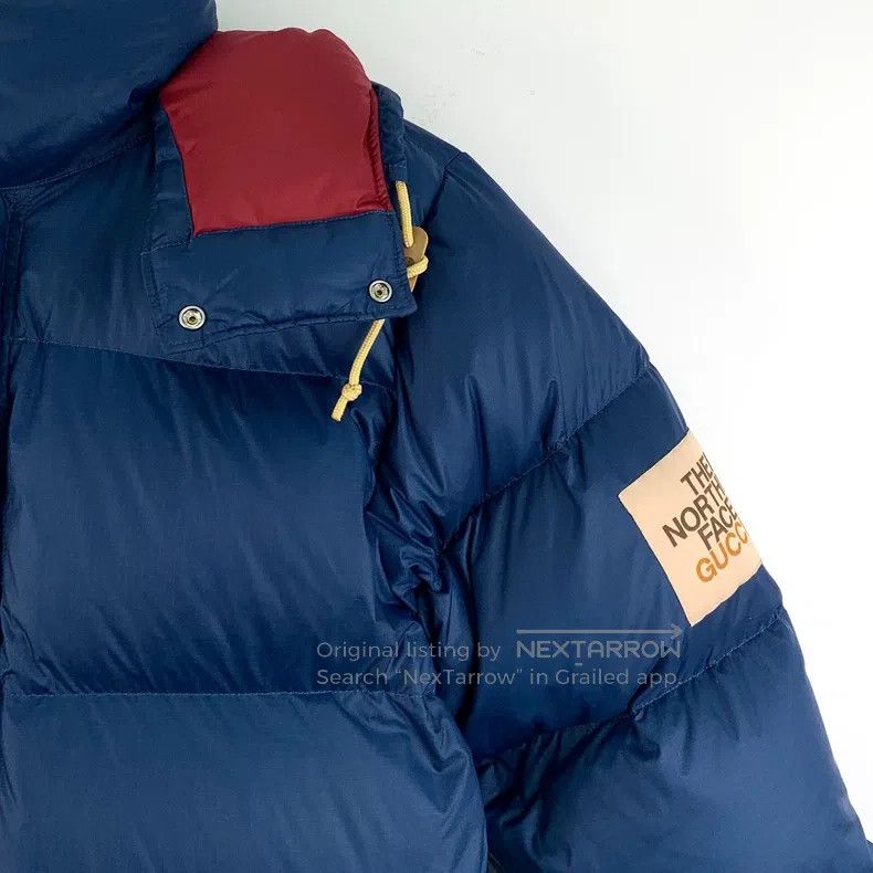 Gucci Gucci Dark blue logo hooded long-sleeved down jacket Size US S / EU 44-46 / 1 - 3 Thumbnail