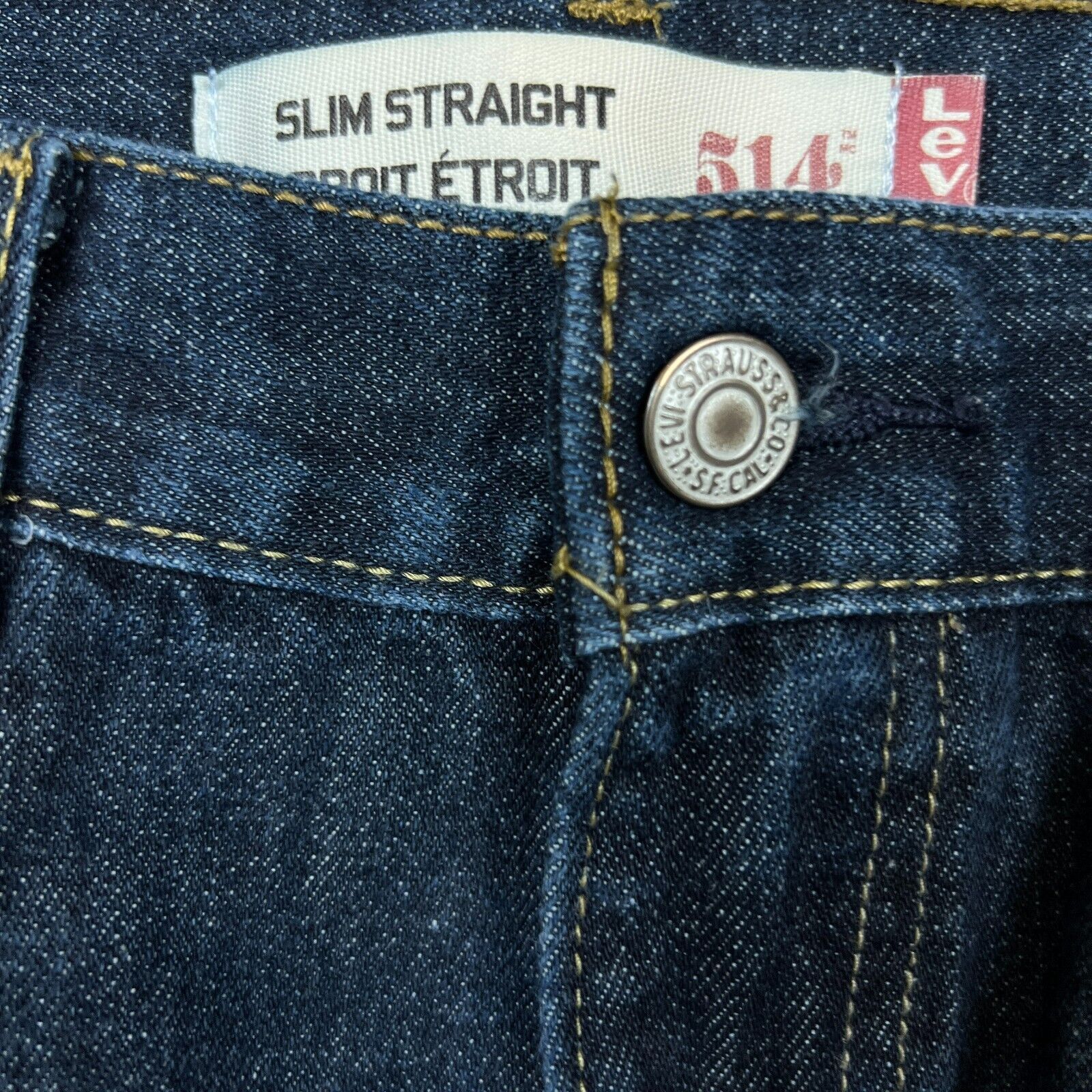 Levi's × Vintage Levi's 514 Jeans 34x30 Slim Straight Leg American Denim Pant Size US 34 / EU 50 - 2 Thumbnail
