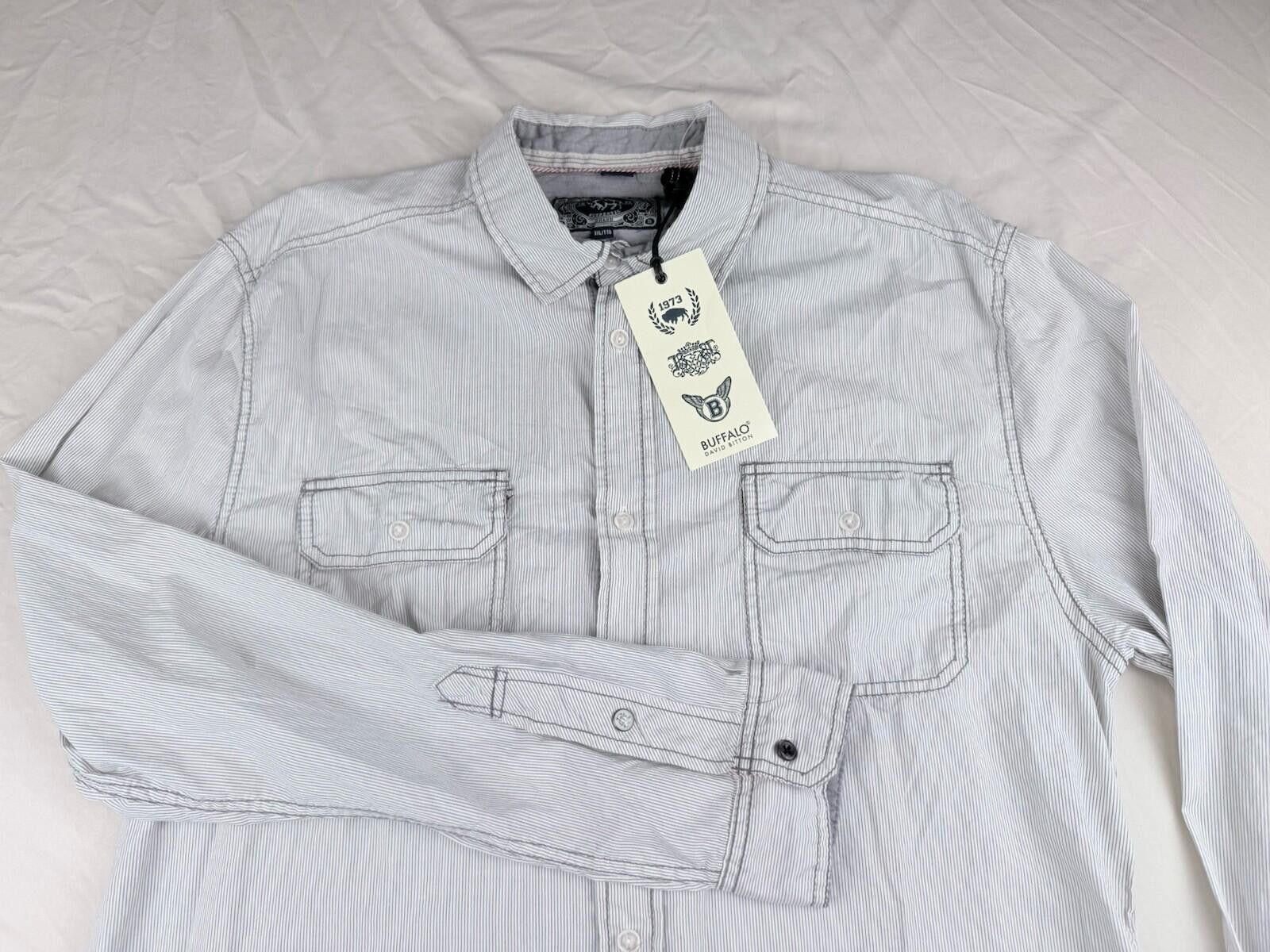 Other Buffalo David Bitton Men’s Striped Button Up Shirt XXL NWT Size US XXL / EU 58 / 5 - 6 Thumbnail