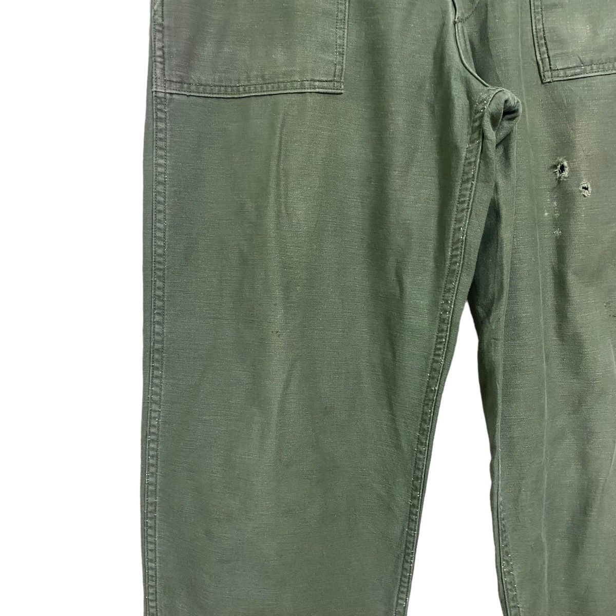 Vintage Vintage 60s US Army Fatigue Pants Og107 Sateen Size US 31 - 6 Thumbnail