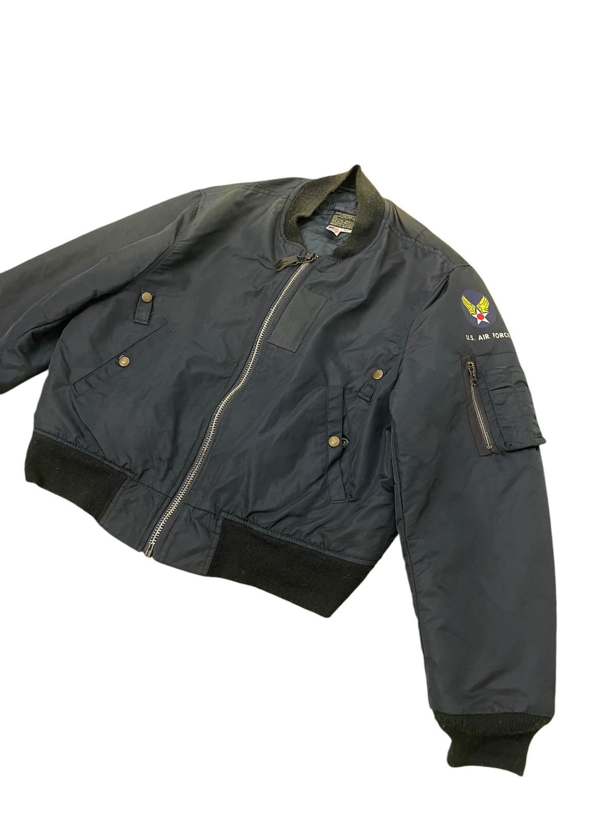 I. Spiewak And Sons Us Air Force Ma-1 Jacket Spiewak Padded Sun Faded 5🟩9 Size US L / EU 52-54 / 3 - 2 Thumbnail