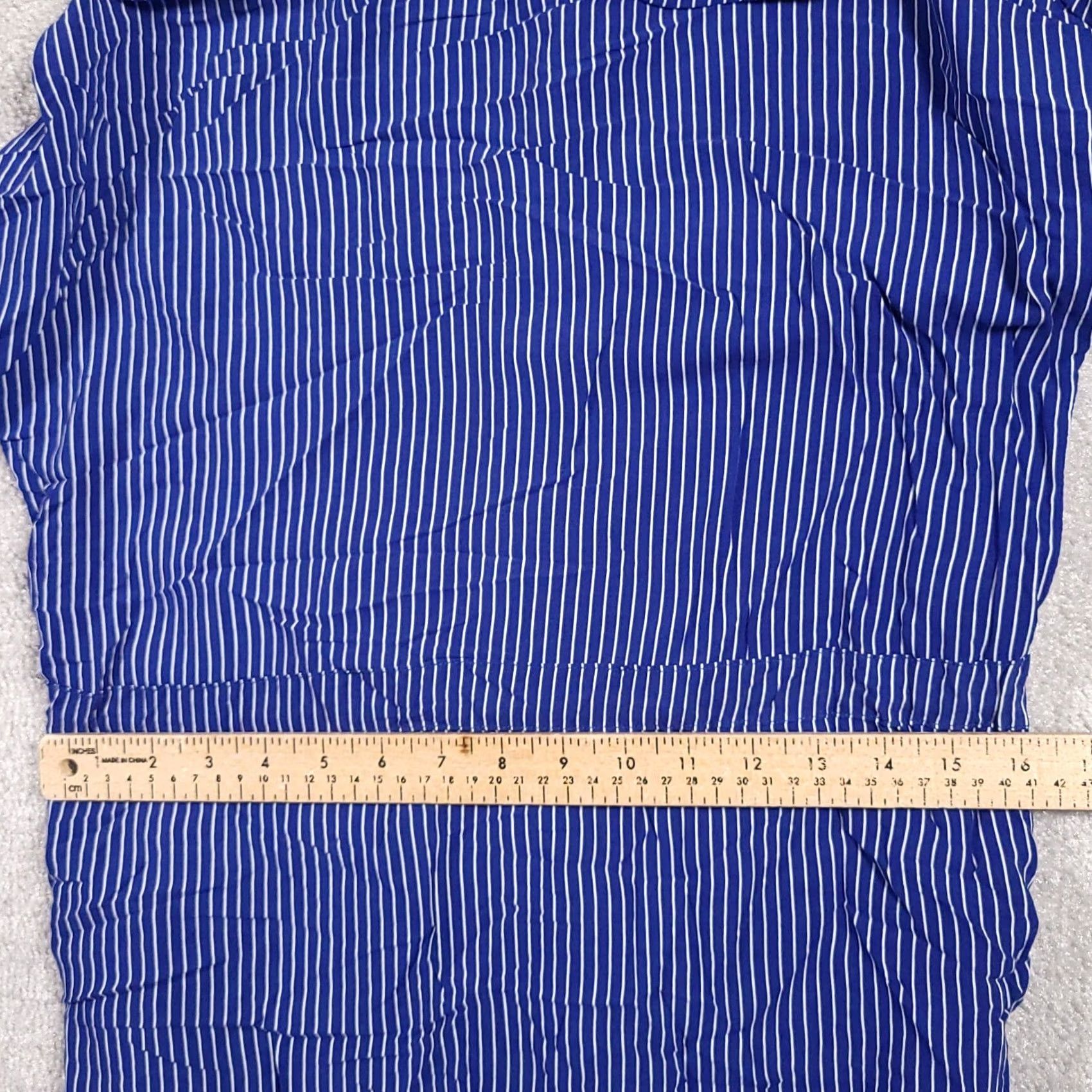 Vintage Paper Crane Shirt Womens S Blue Dress Sleeve Button Tie Front Size S / US 4 / IT 40 - 5 Thumbnail