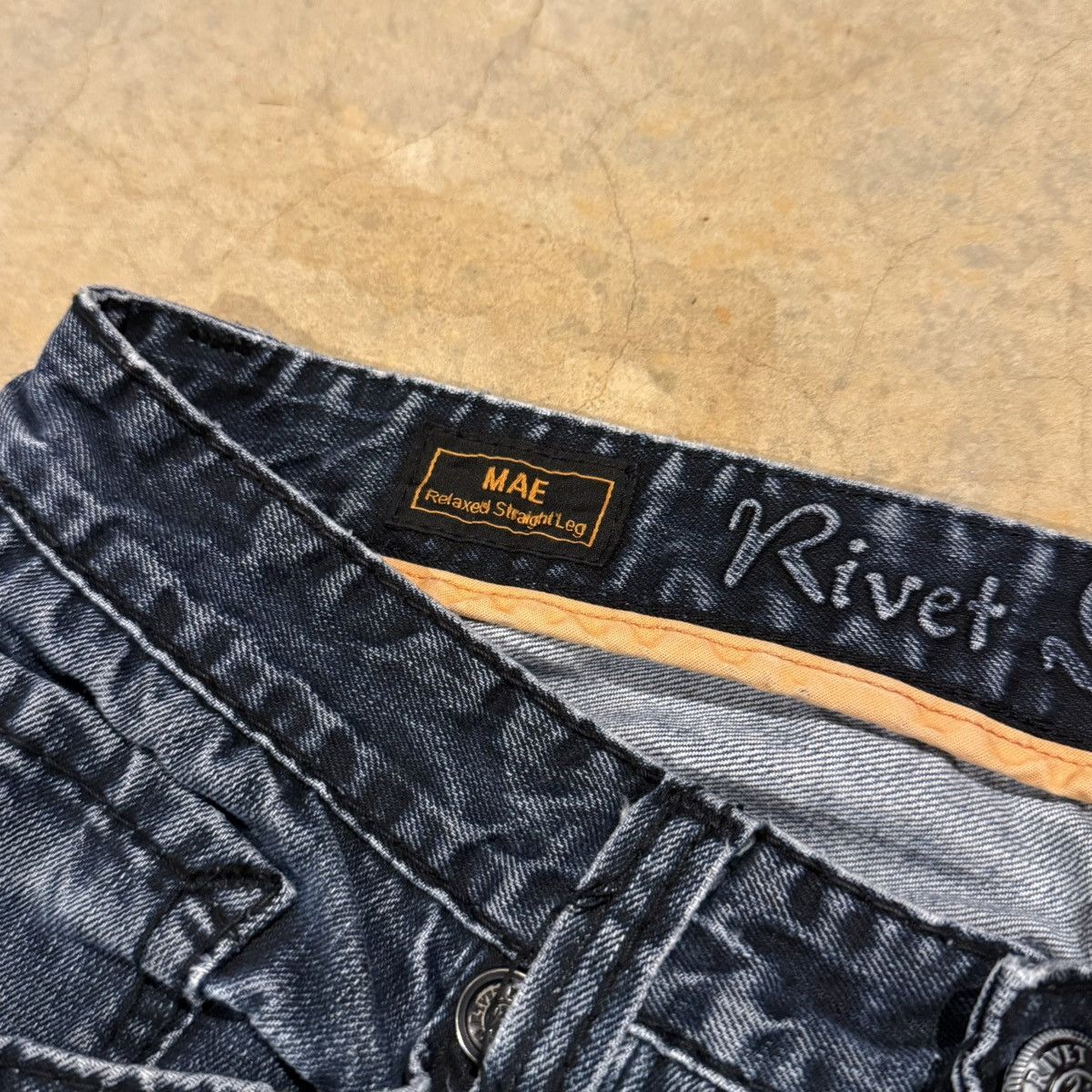Vintage Vtg 2000s Faded Distressed Indigo Baggy Jeans ERD Grunge Y2K Size US 36 / EU 52 - 6 Thumbnail