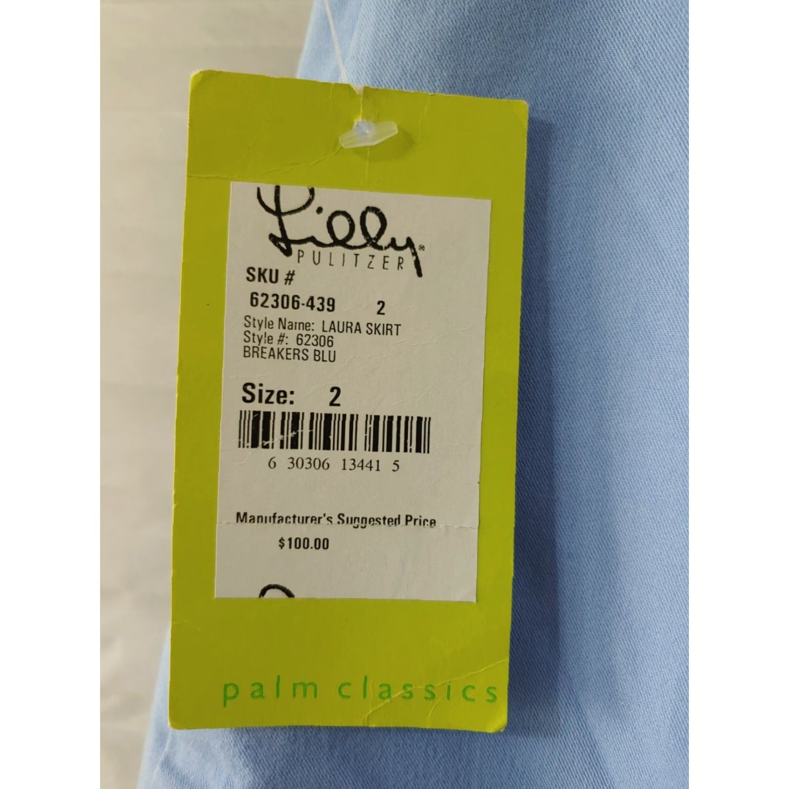 Lilly Pulitzer Lilly Pulitzer Laura Skirt Womens 2 Blue Zipup Pockets Stretch Mini Back Slit Skirt Casual Spring Summer Womens Size 26" / US 2 / IT 38 - 6 Thumbnail