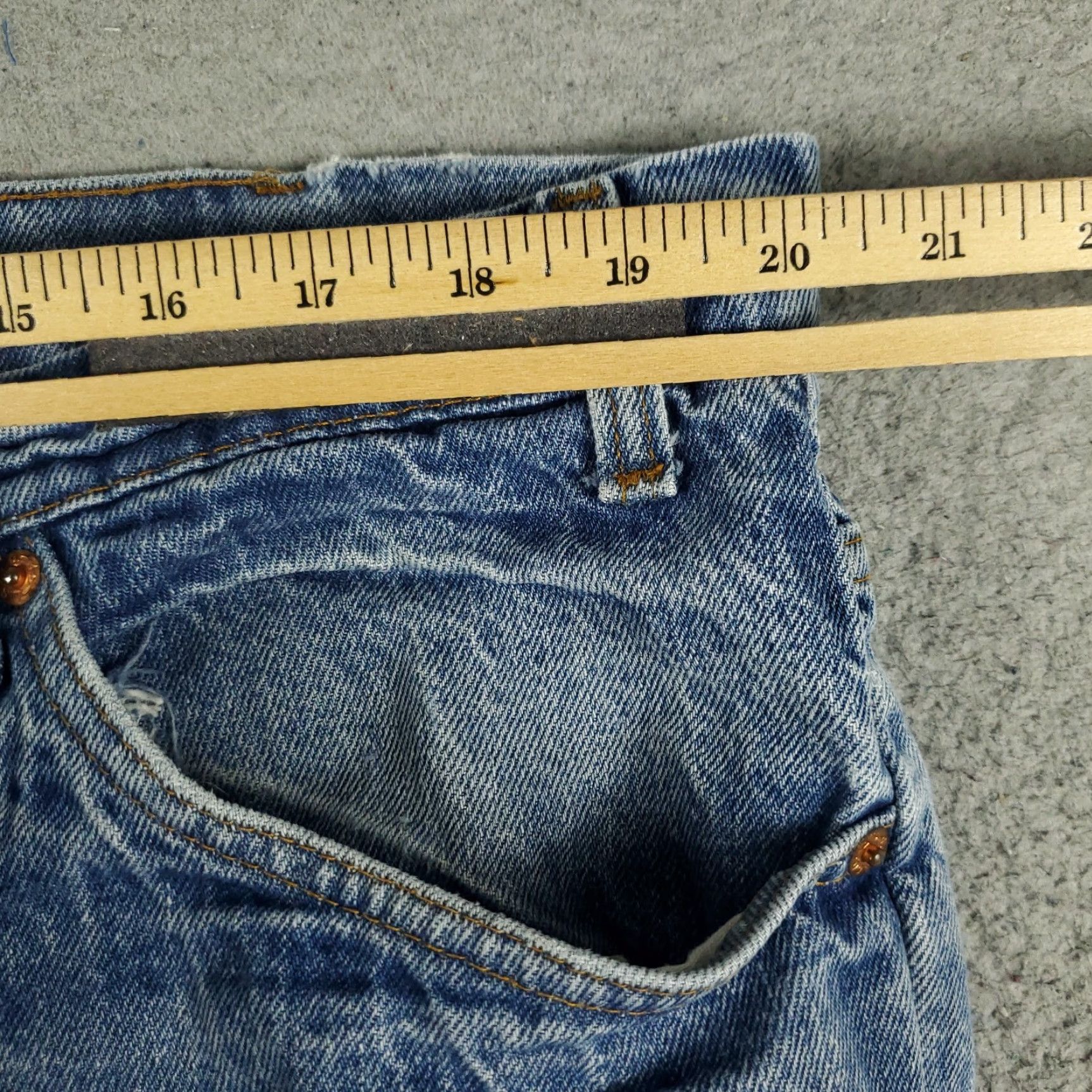Levi's Levis 569 Shorts Mens Size 42 Blue Denim Chino Waist 42 Regular Fit Cotton Blend Size US 40 / EU 56 - 4 Thumbnail
