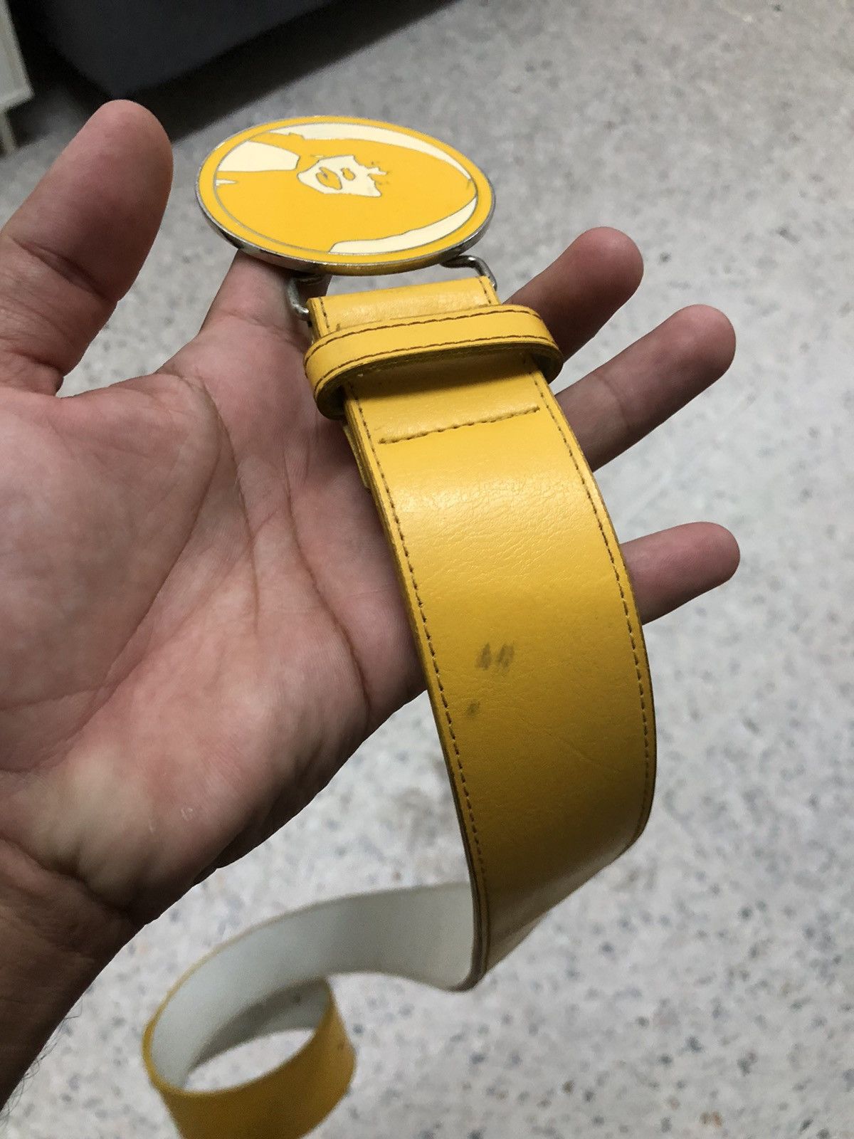 Hysteric Glamour Vintage 90s Hysteric Glamour Econic Buckle Belt Yellow Size ONE SIZE - 7 Thumbnail