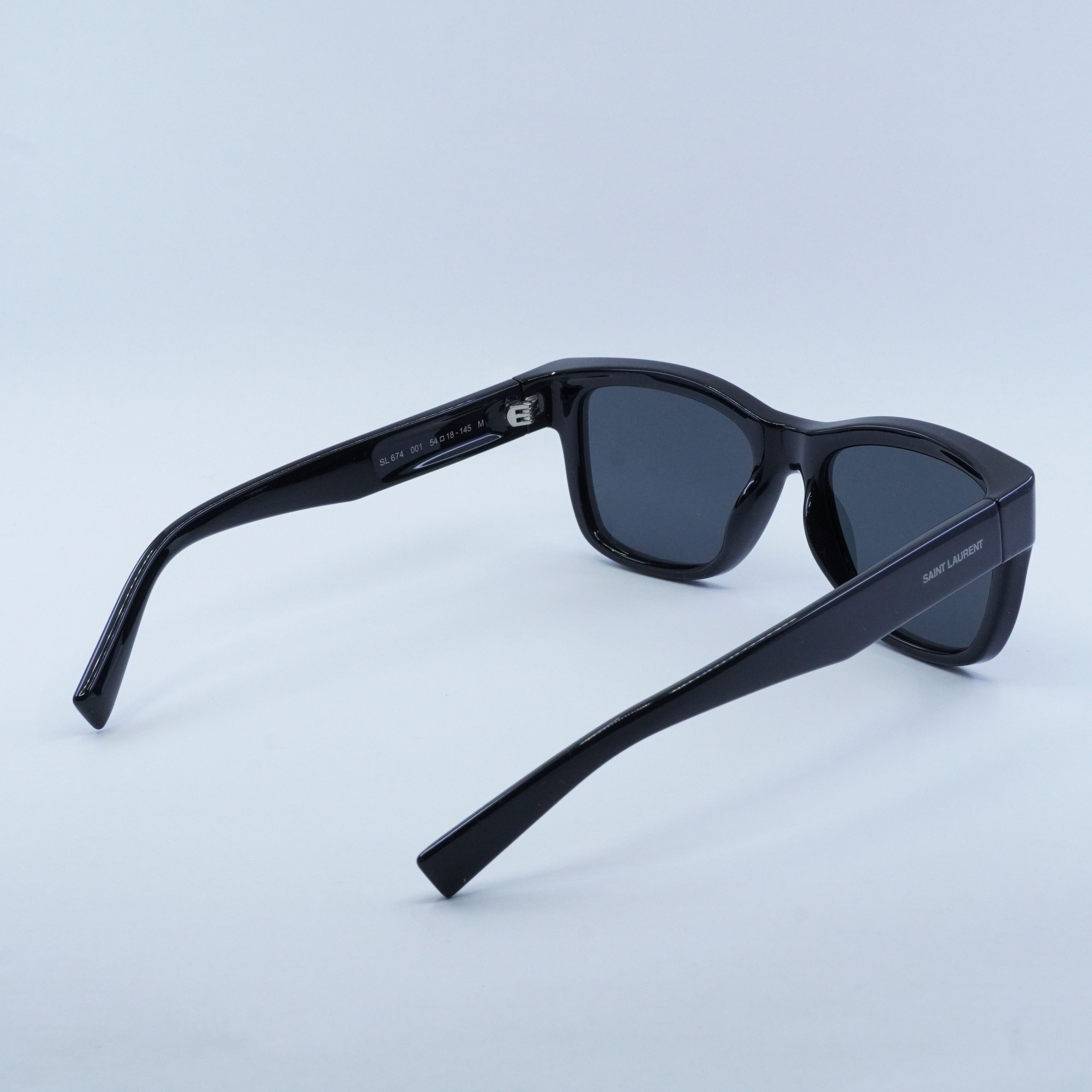 Saint Laurent Paris Saint Laurent SL674 001 Sunglasses Black Square Frame Size ONE SIZE - 12 Thumbnail