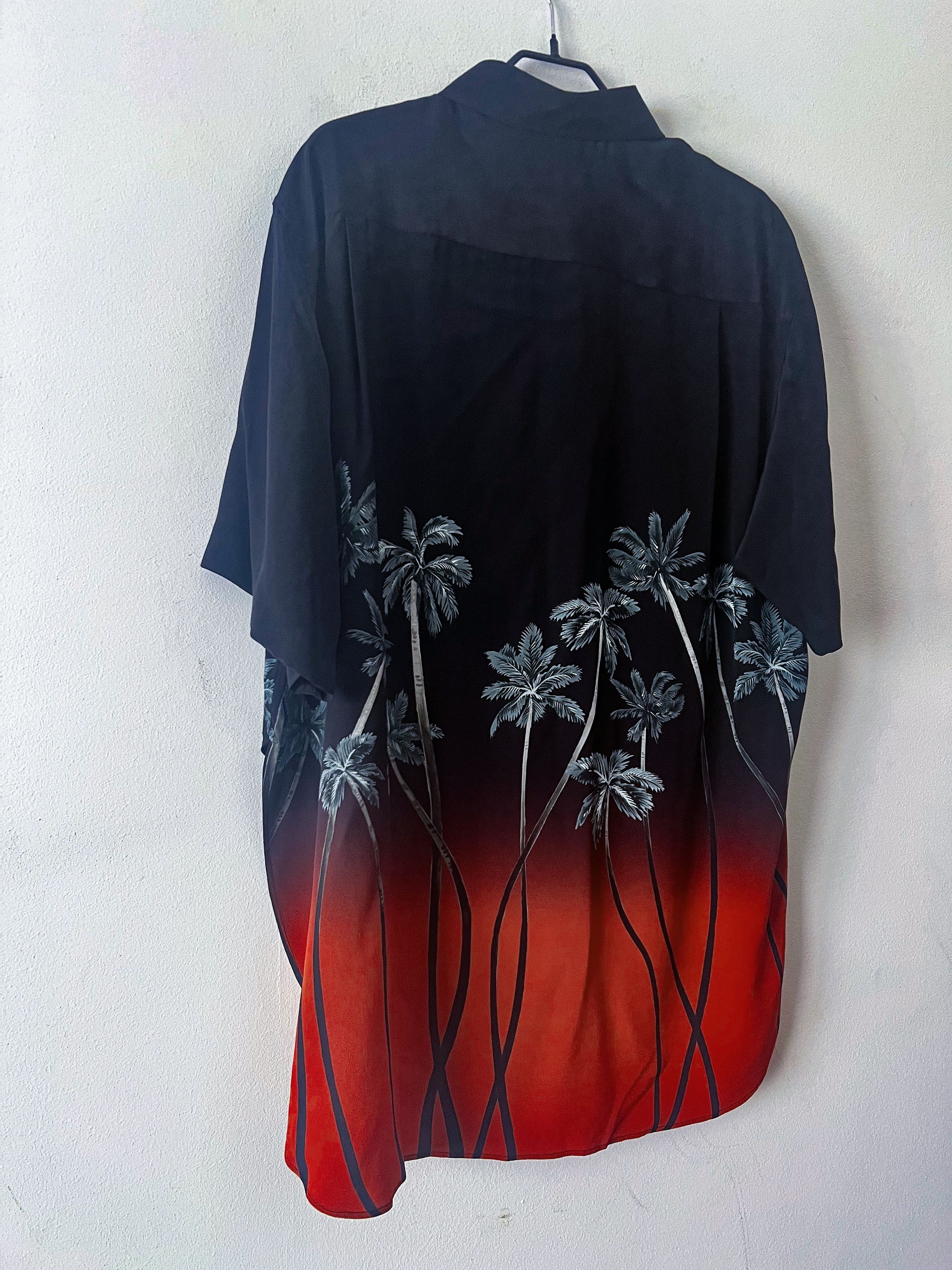 Celine Runway SS22 silk no viscosa palm shirt Size US M / EU 48-50 / 2 - 8 Thumbnail